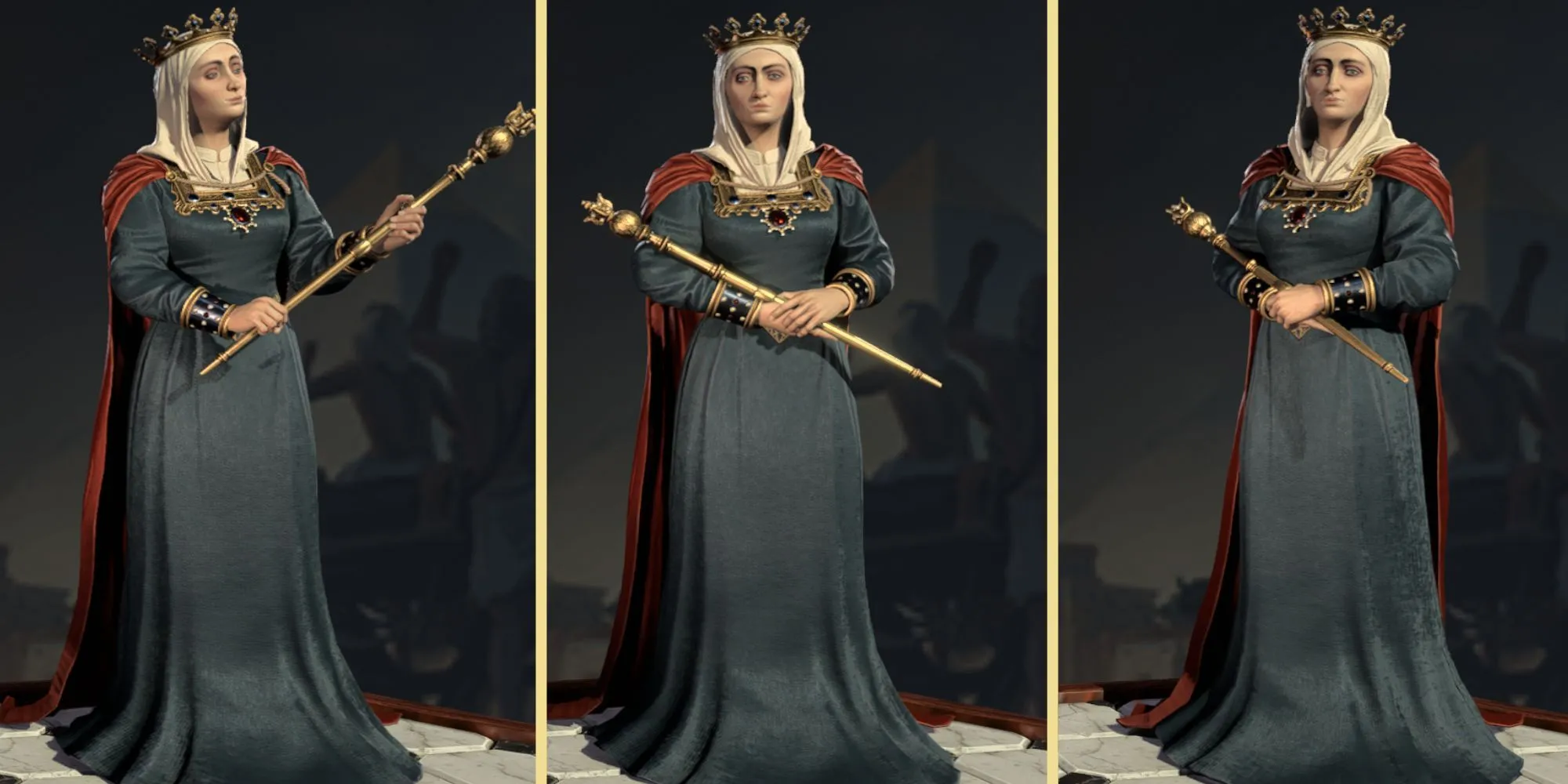 Isabella of Spain trong Civilization VII, chân dung nữ hoàng Tây Ban Nha