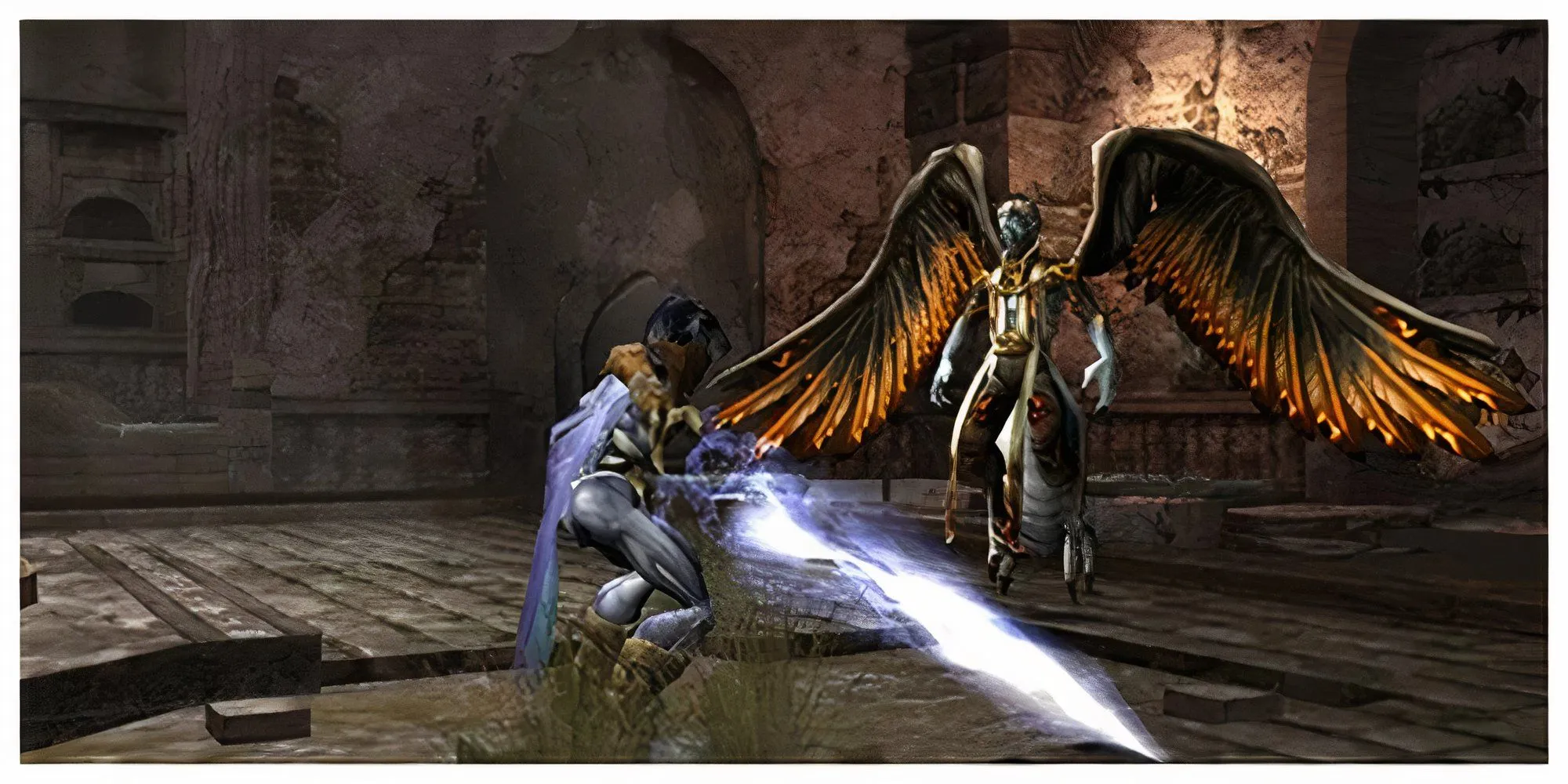 Kain và Raziel chiến đấu cùng nhau trong Legacy of Kain Defiance