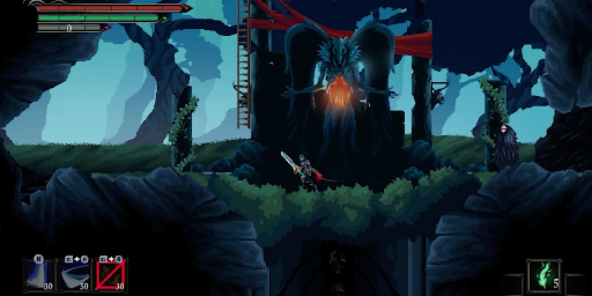 Khám phá thế giới trong Death's Gambit Afterlife