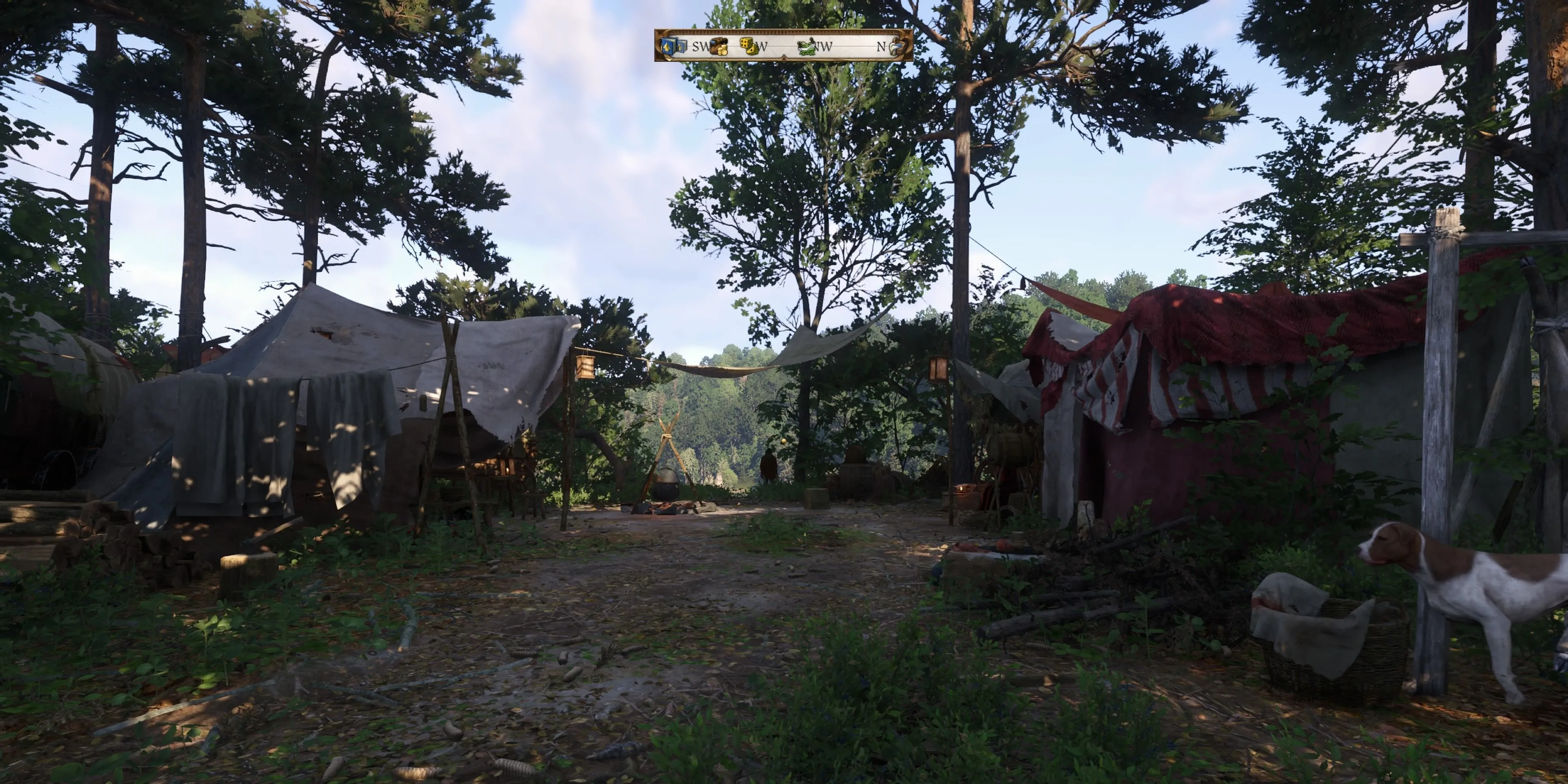 Khu trại Nomads' Camp bên ao Rocktower trong Kingdom Come Deliverance 2