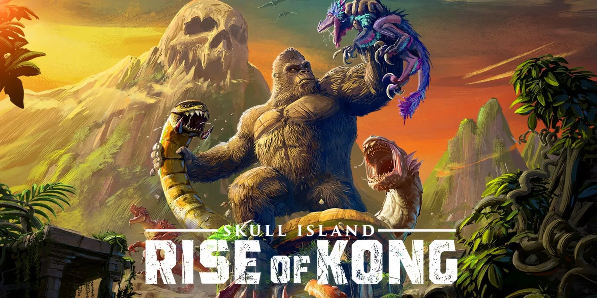 King Kong chiến đấu trong game Skull Island Rise of Kong