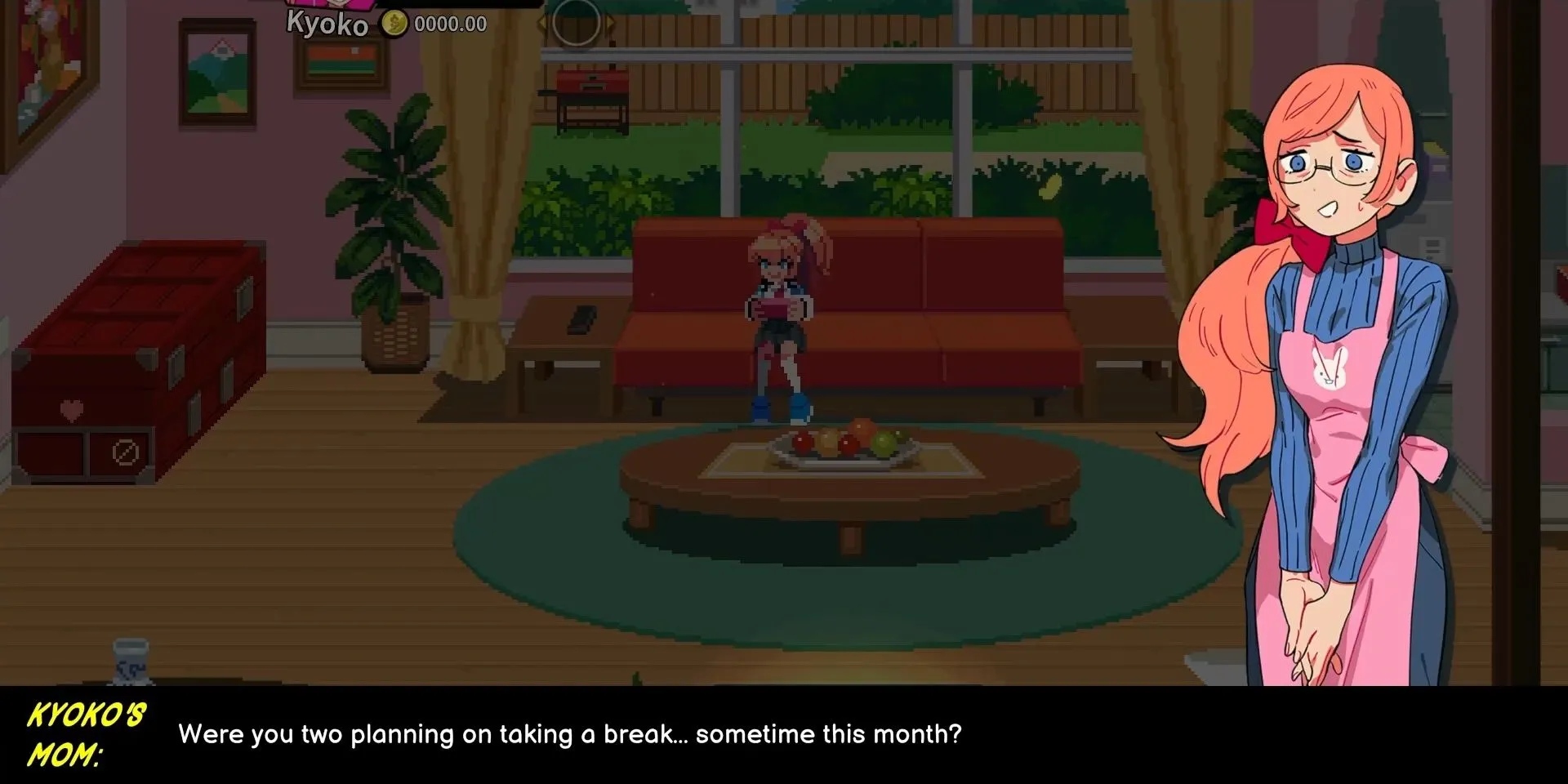 Kyoko và Misako lười biếng chơi game hai tháng trong River City Girls 2, dẫn đến mất hết kỹ năng chiến đấu