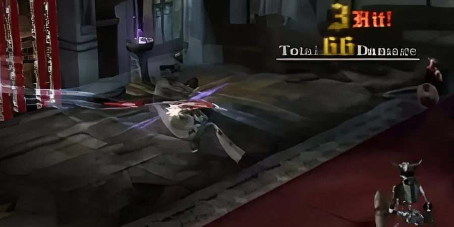 Leon Belmont chiến đấu trong Castlevania Lament of Innocence