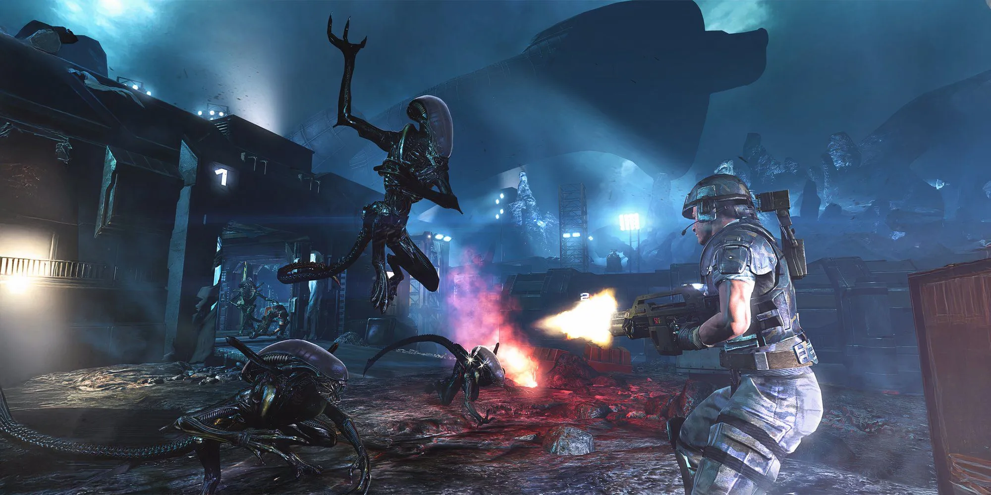Lính thủy đánh bộ thuộc địa chiến đấu chống lại xenomorphs