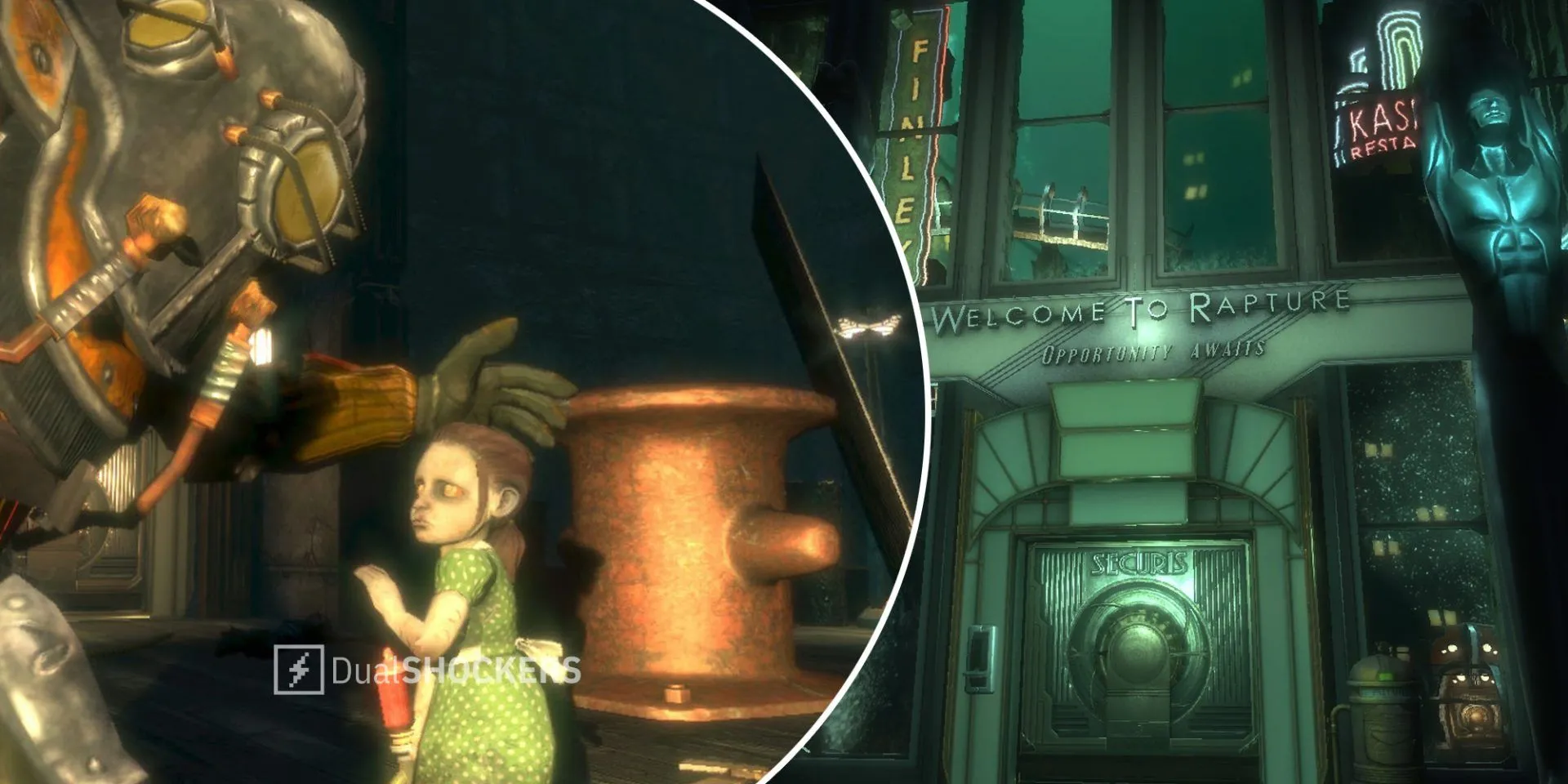 Little Sister và thành phố Rapture trong BioShock, bối cảnh của Pauper's Drop