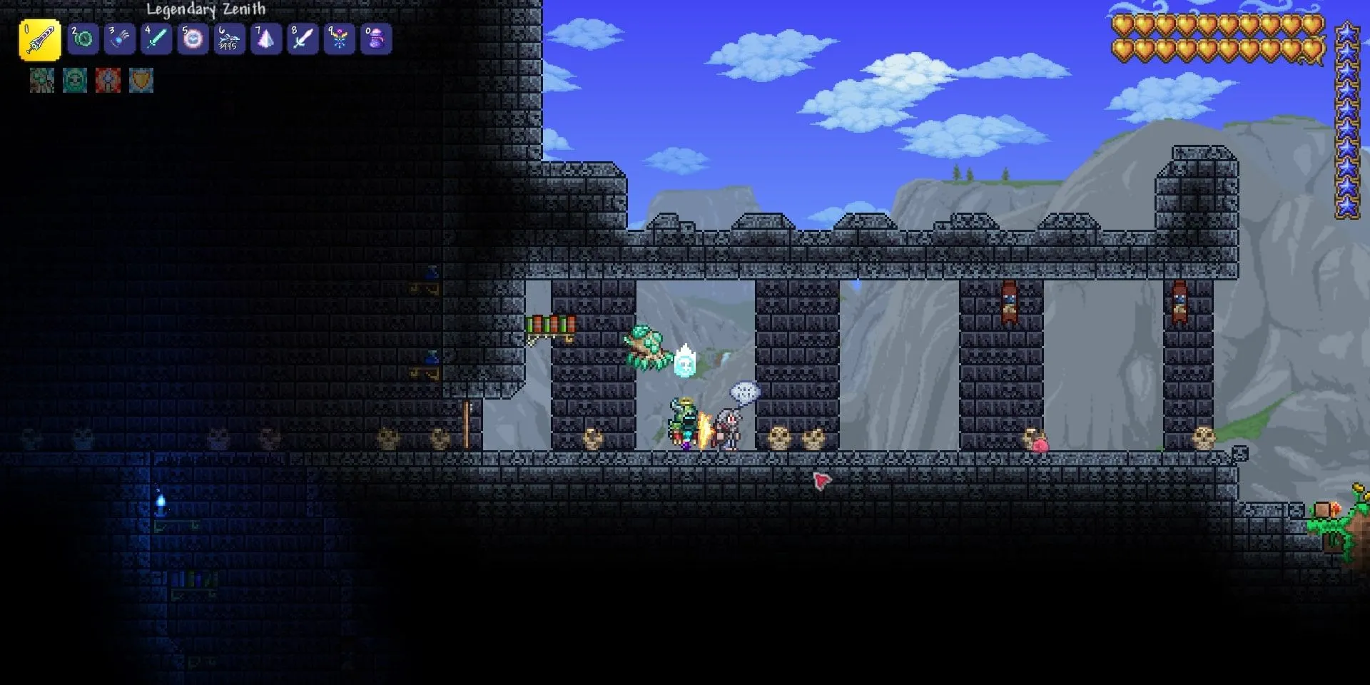 Lối vào ngục tối trong Terraria, gợi mở cuộc phiêu lưu