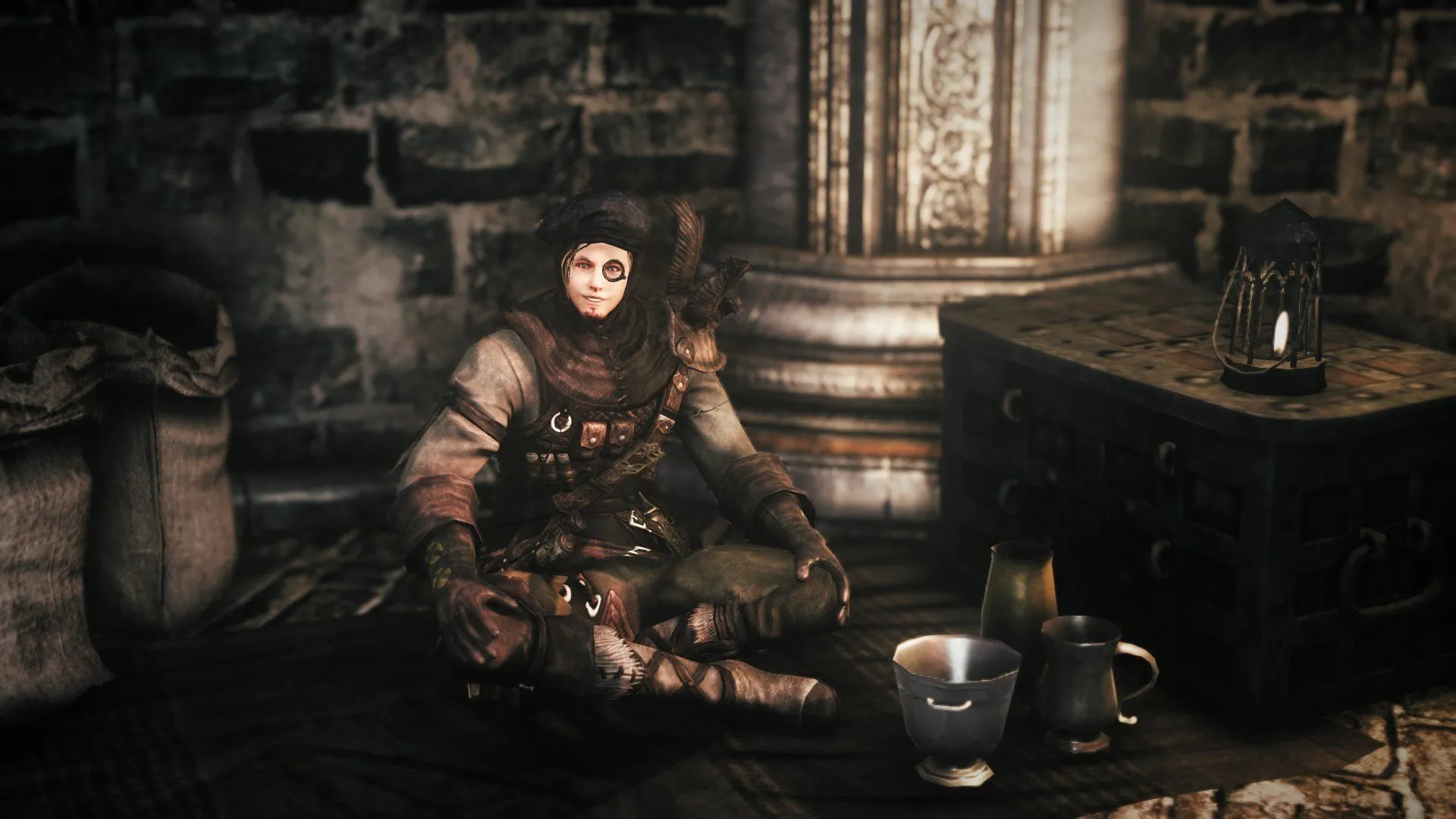 Magerold of Lanafir đang ngồi (Dark Souls 2)