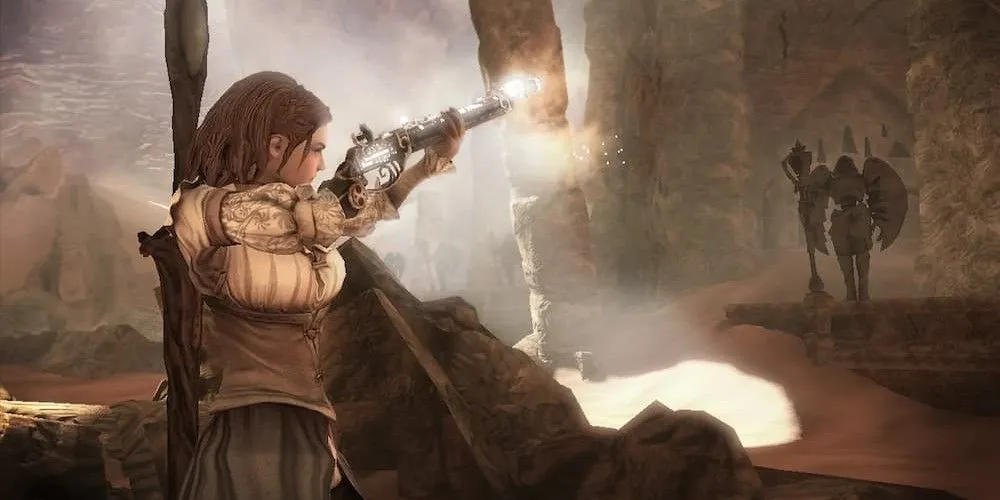 Người phụ nữ cầm súng trong Fable 3