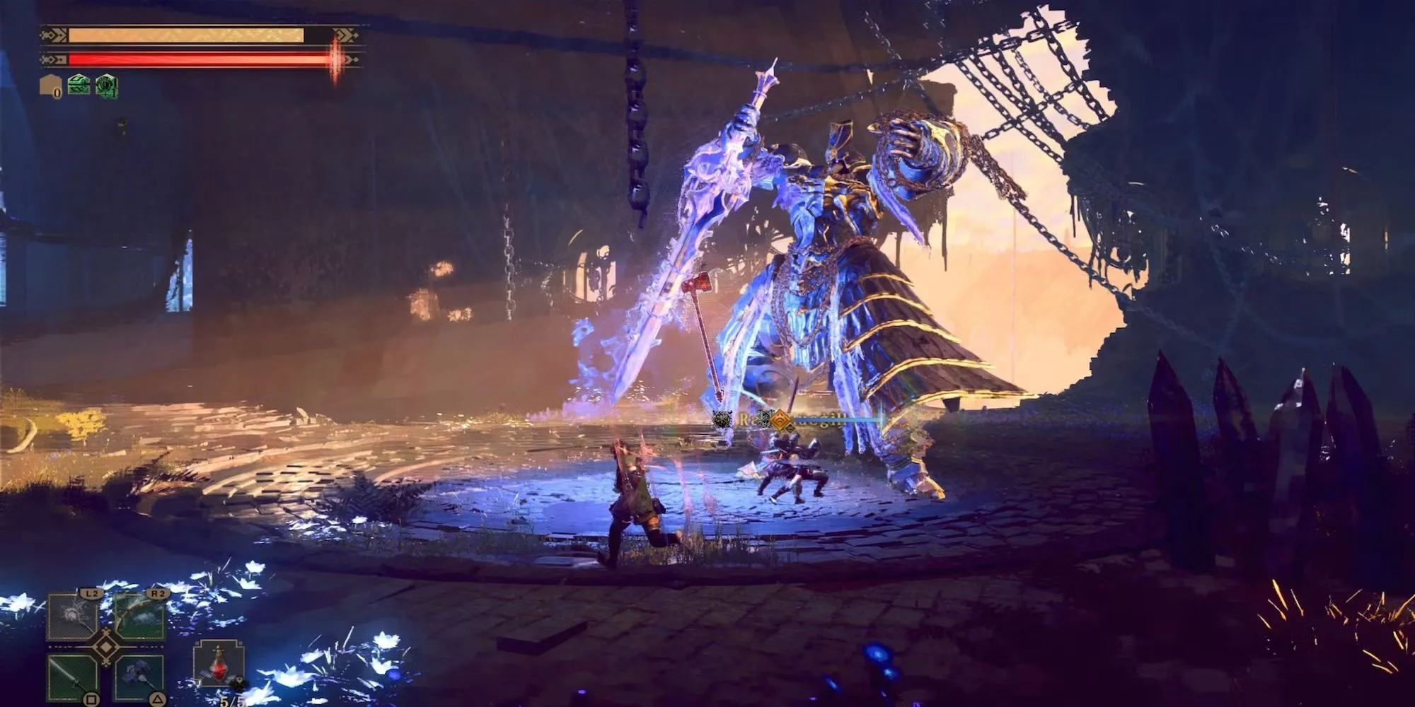 Nhân vật chiến đấu trong game Babylon's Fall của PlatinumGames