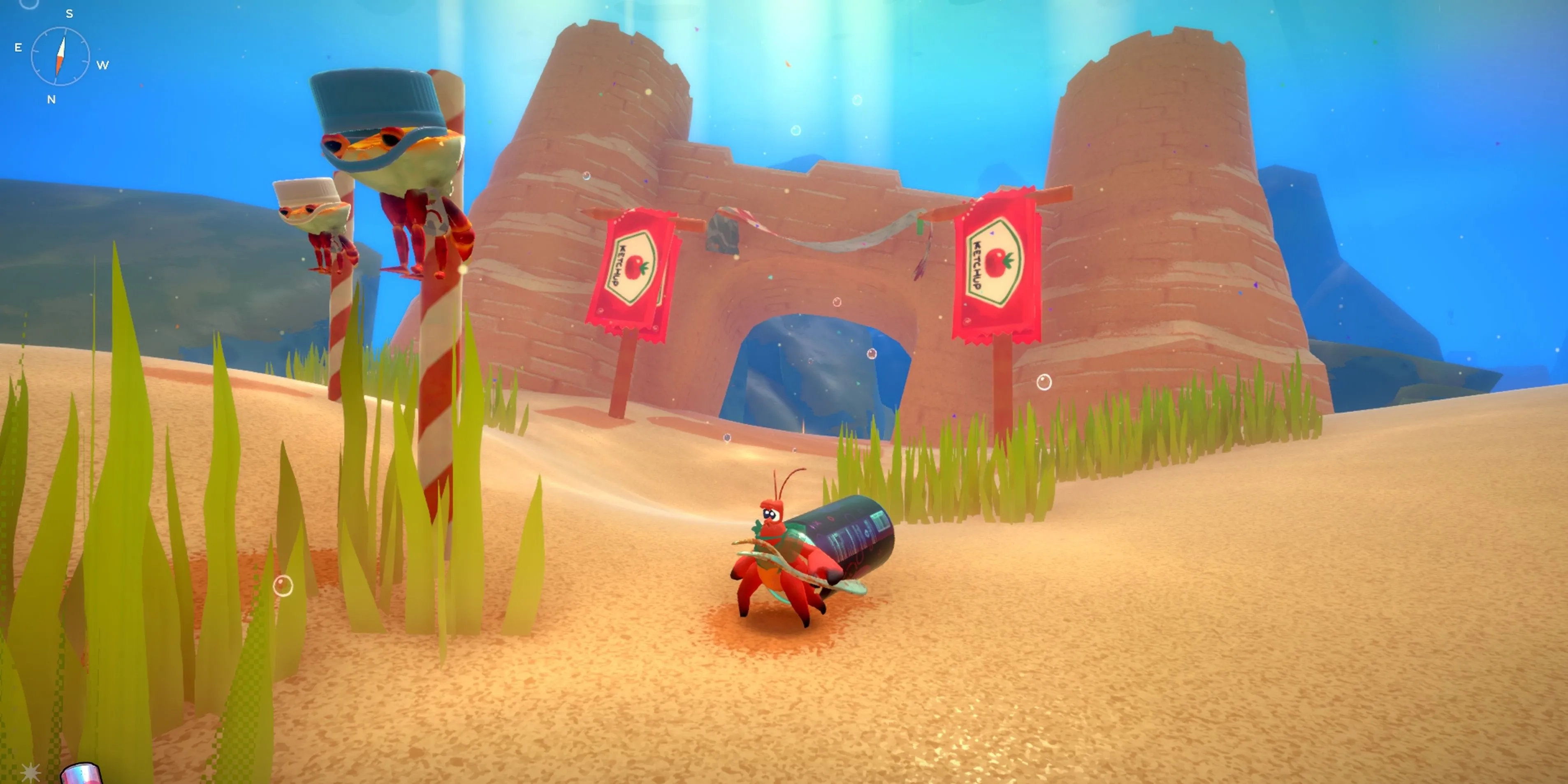 Nhân vật chính Kril trong game Soulslike dễ tiếp cận Another Crab's Treasure