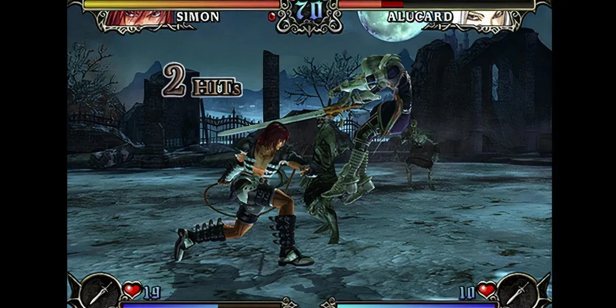 Nhân vật đối đầu trong game đối kháng Castlevania Judgment