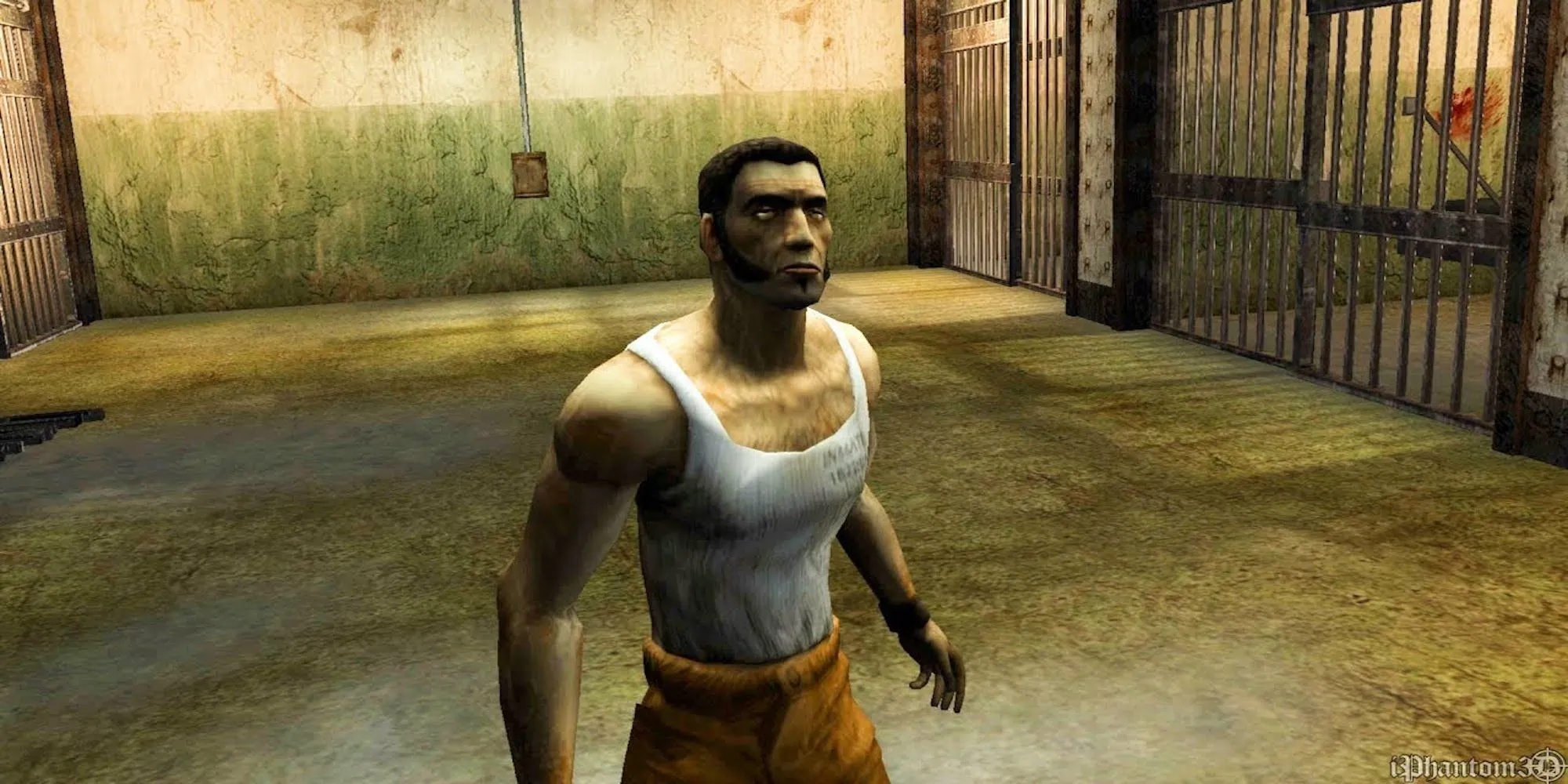 Nhân vật Torque trong nhà tù Abbott State Penitentiary trong game The Suffering