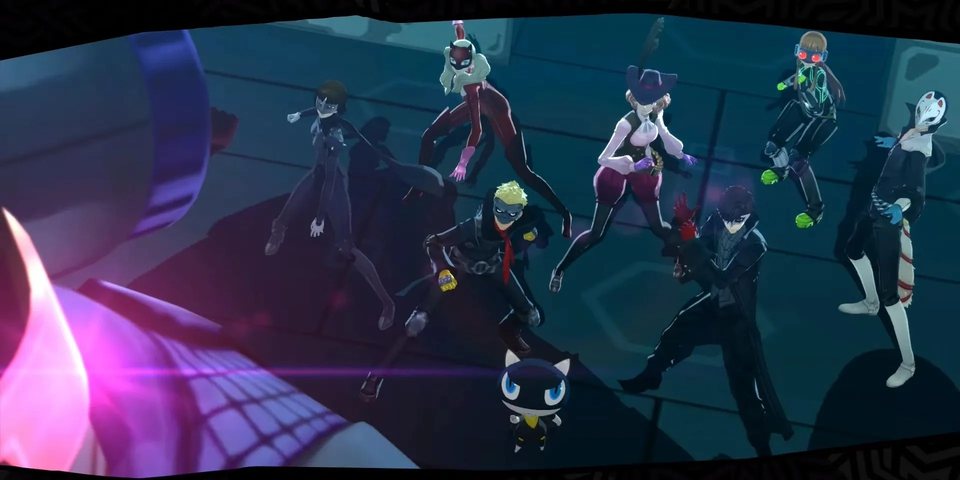 Nhóm Phantom Thieves đối mặt với Cognitive Sugimura trong game Persona 5