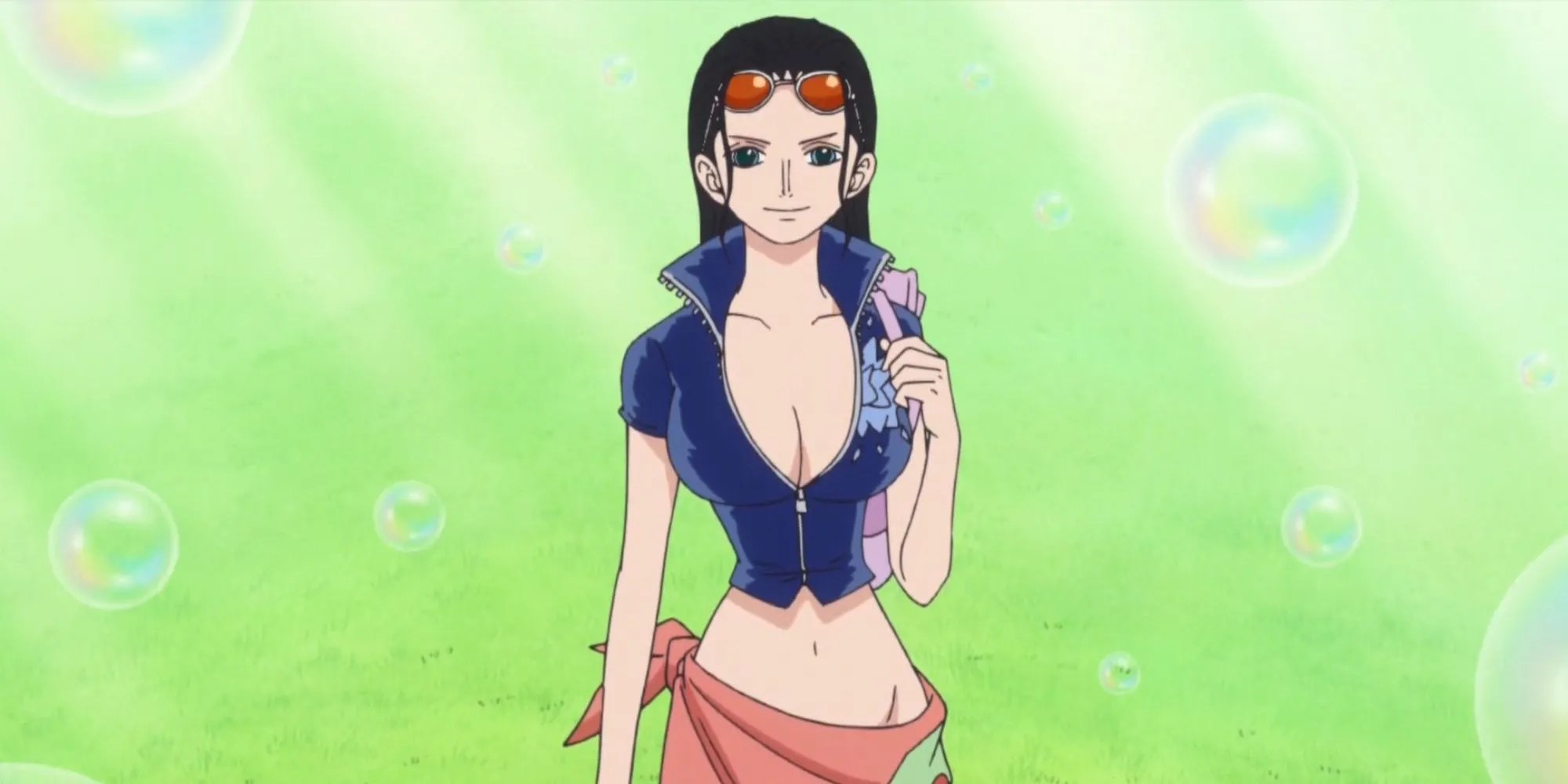 Nico Robin với phong cách thoải mái trên Đảo Người Cá