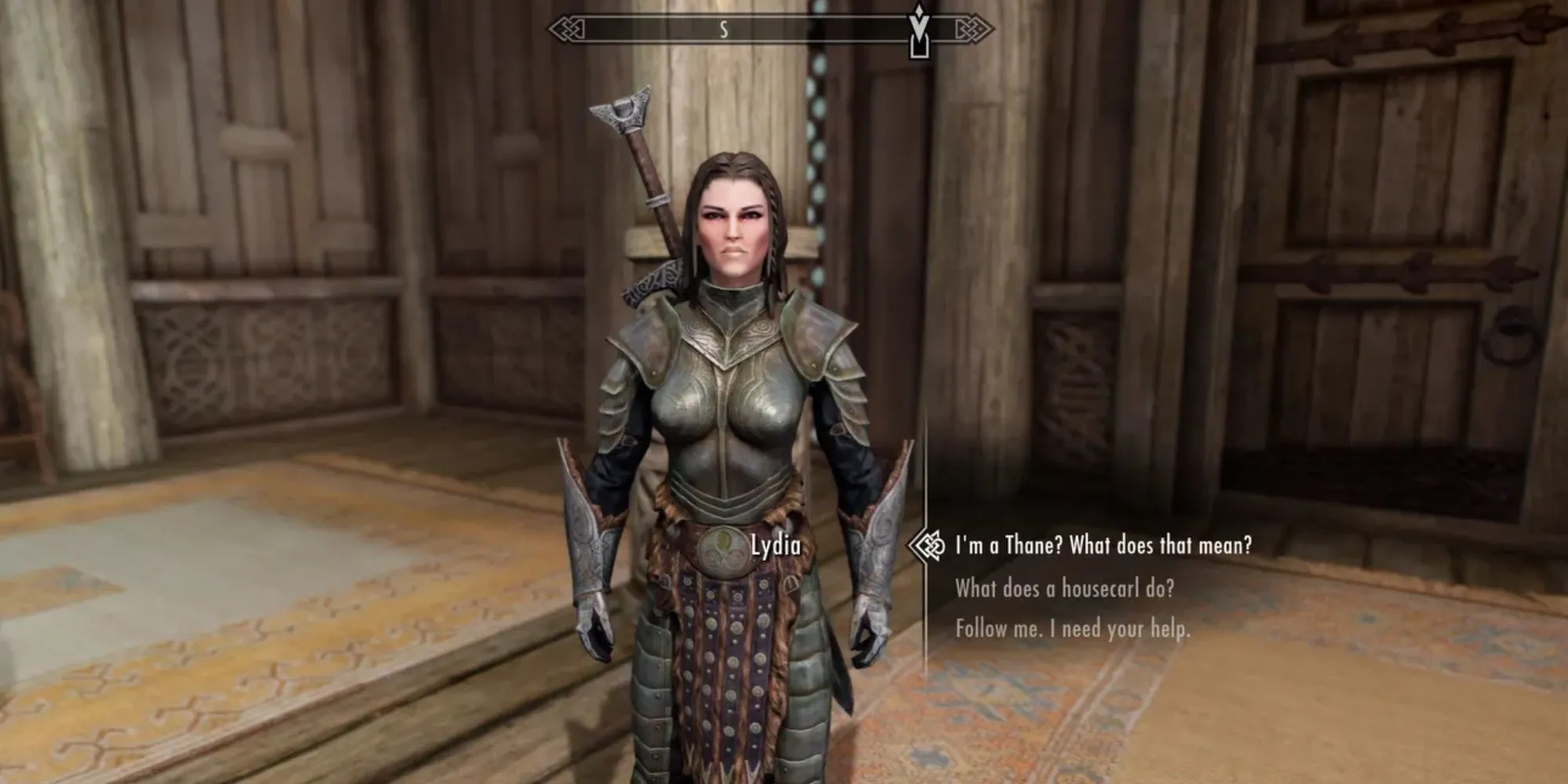 Nói chuyện với Lydia lần đầu tiên trong Skyrim