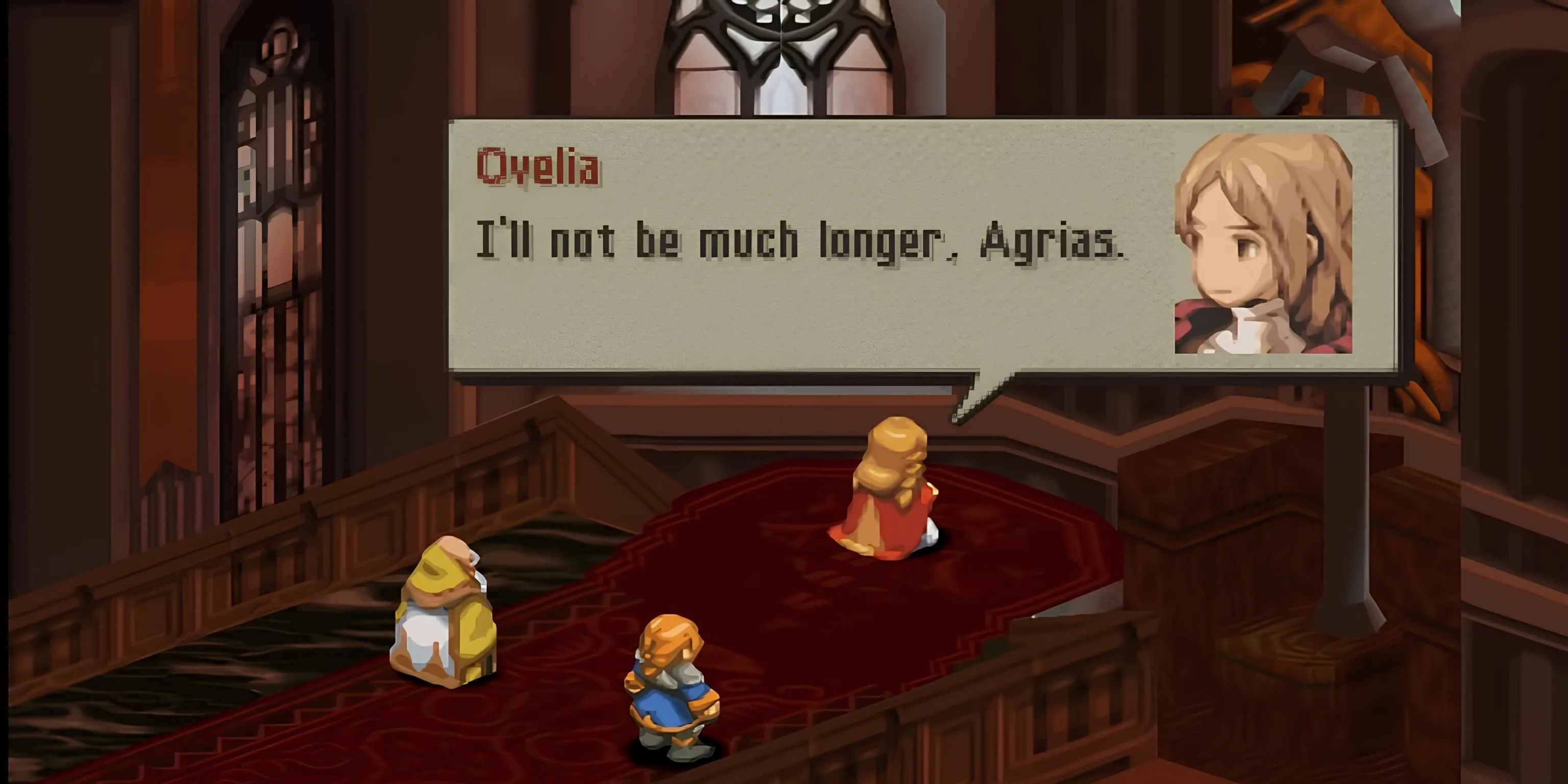 Ovelia phát biểu trong game Final Fantasy Tactics