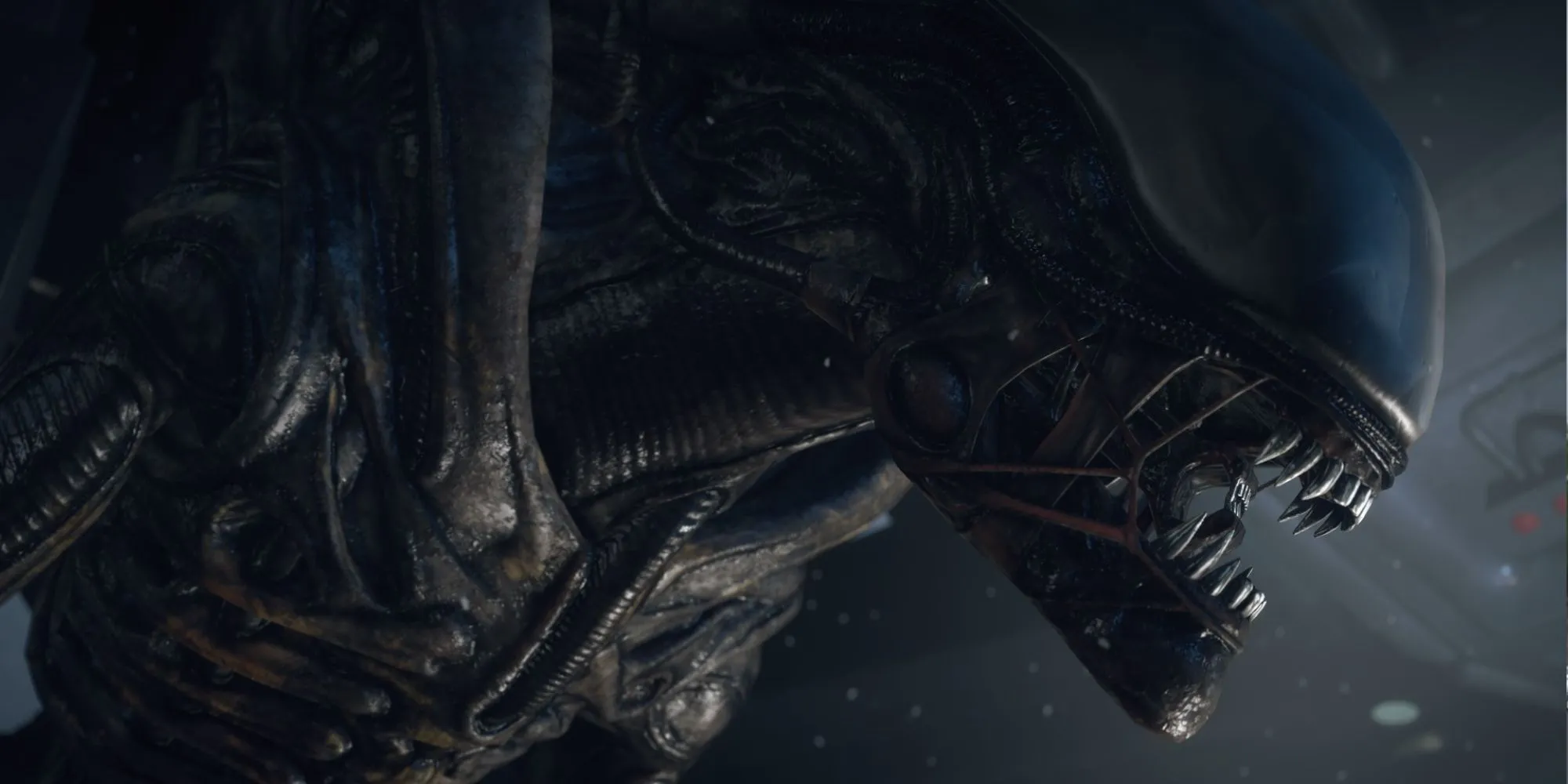 Quái vật Xenomorph đáng sợ trong Alien: Isolation, game kinh dị sinh tồn nổi tiếng với AI kẻ săn mồi đáng kinh ngạc.