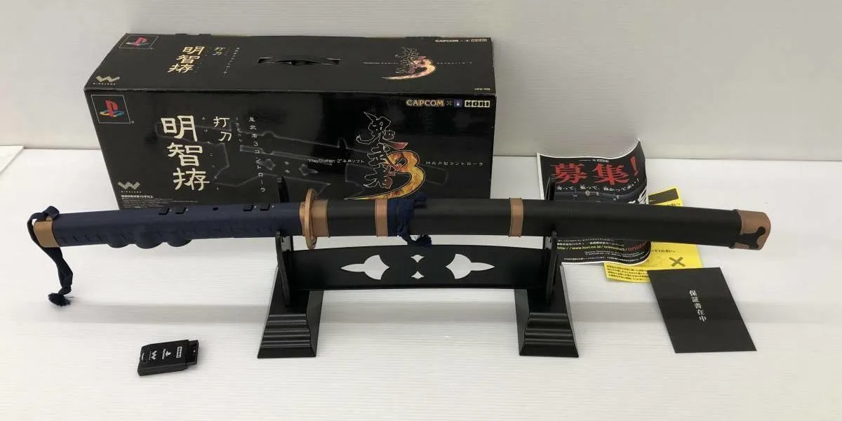 Tay cầm chơi game Onimusha 3 hình thanh Katana