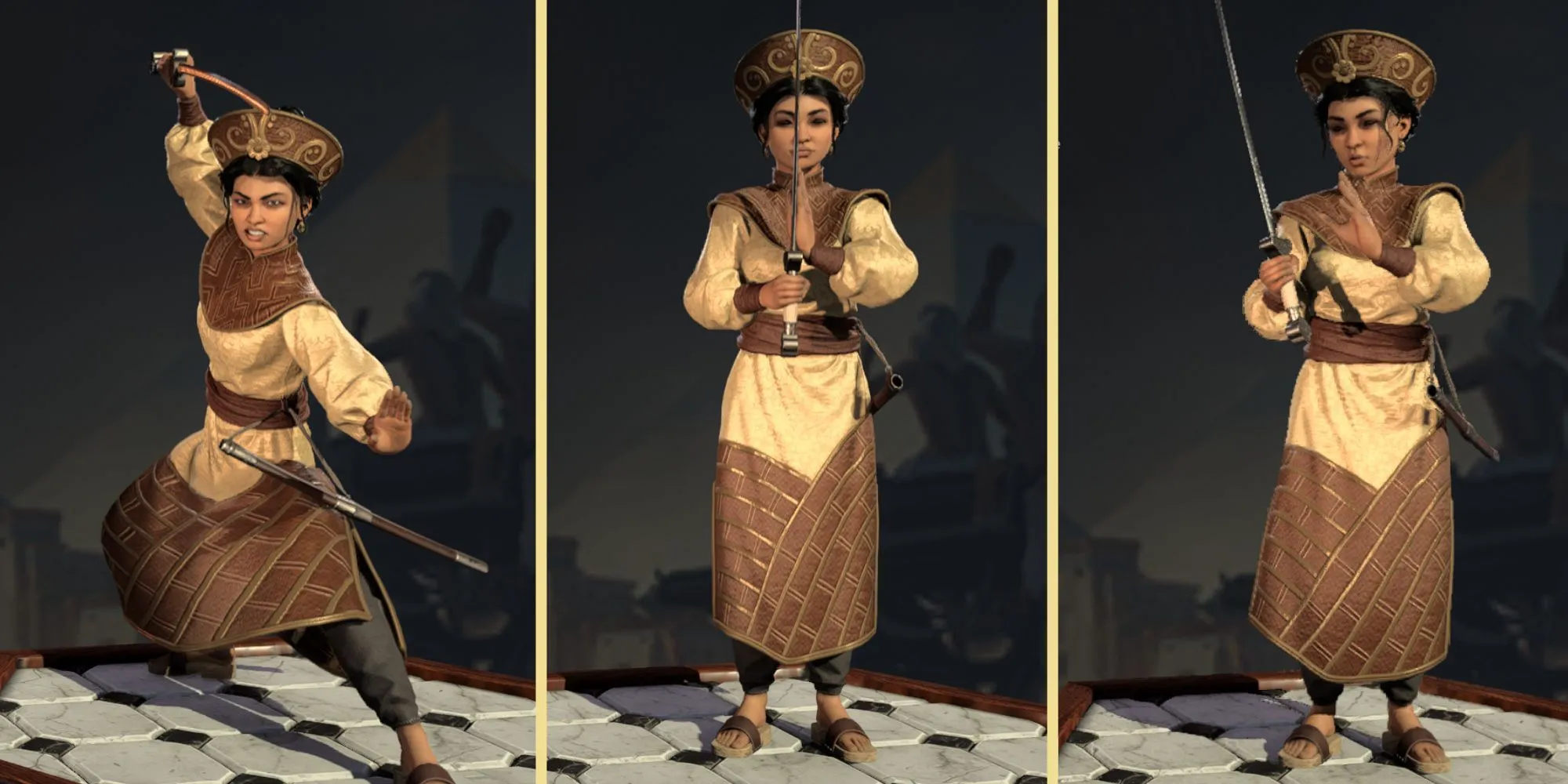 Thủ lĩnh Trưng Trắc trong Civilization VII, mạnh mẽ ngay từ đầu với khả năng lên cấp nhanh và nghiên cứu tăng tốc