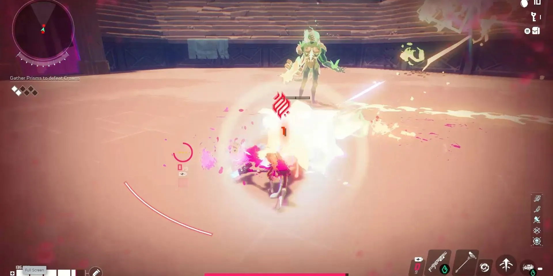Trải nghiệm cận chiến đầy kịch tính với boss Crown of Flames trong Hyper Light Breaker