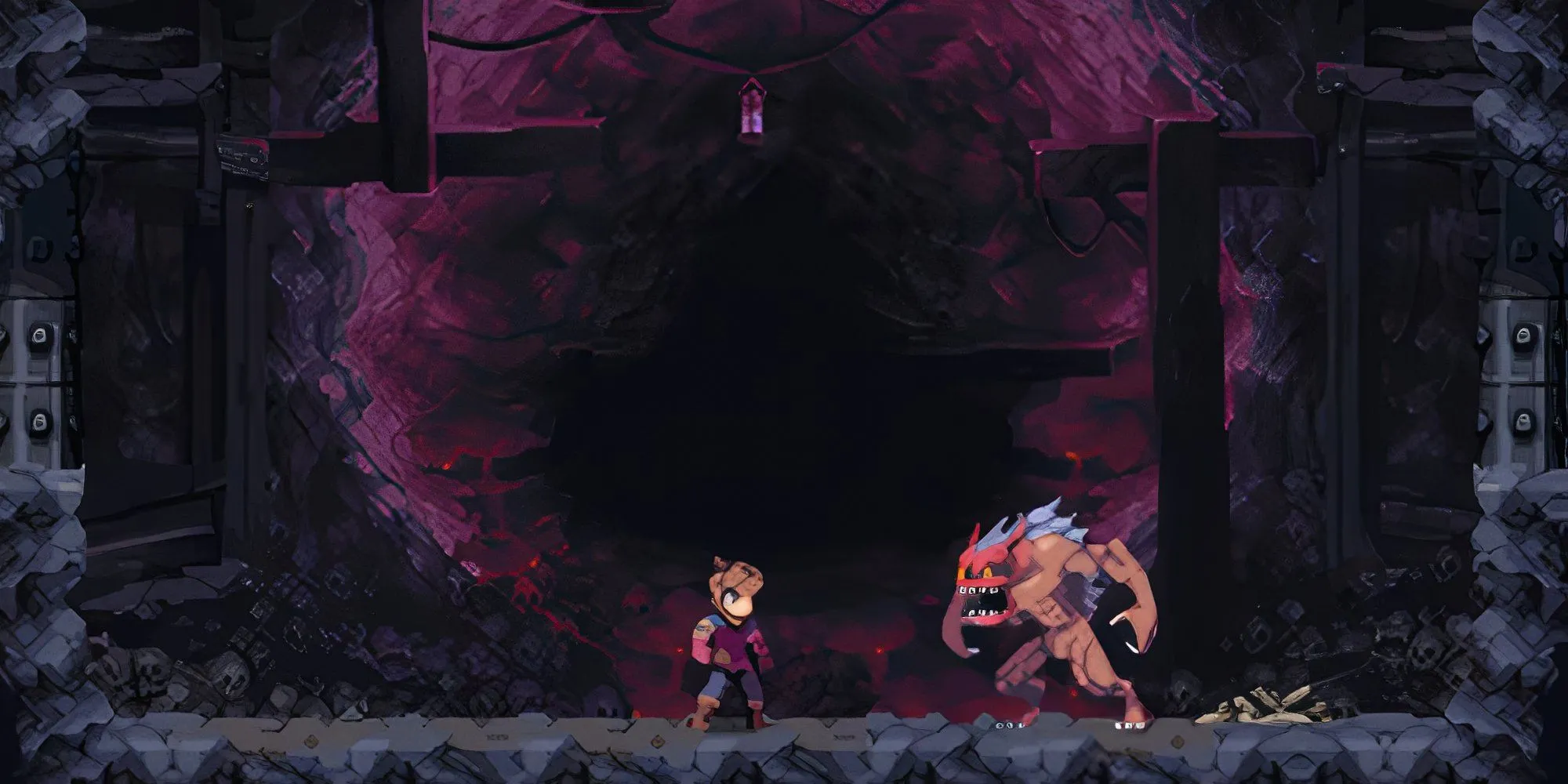 Trận đấu boss Wendigo trong Chasm