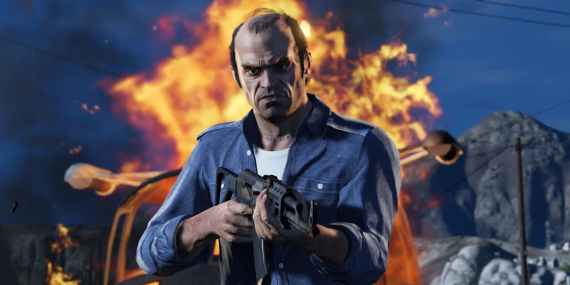 Trevor Phillips, một trong ba nhân vật chính 'trung thành điên cuồng' trong Grand Theft Auto 5 (GTA 5)