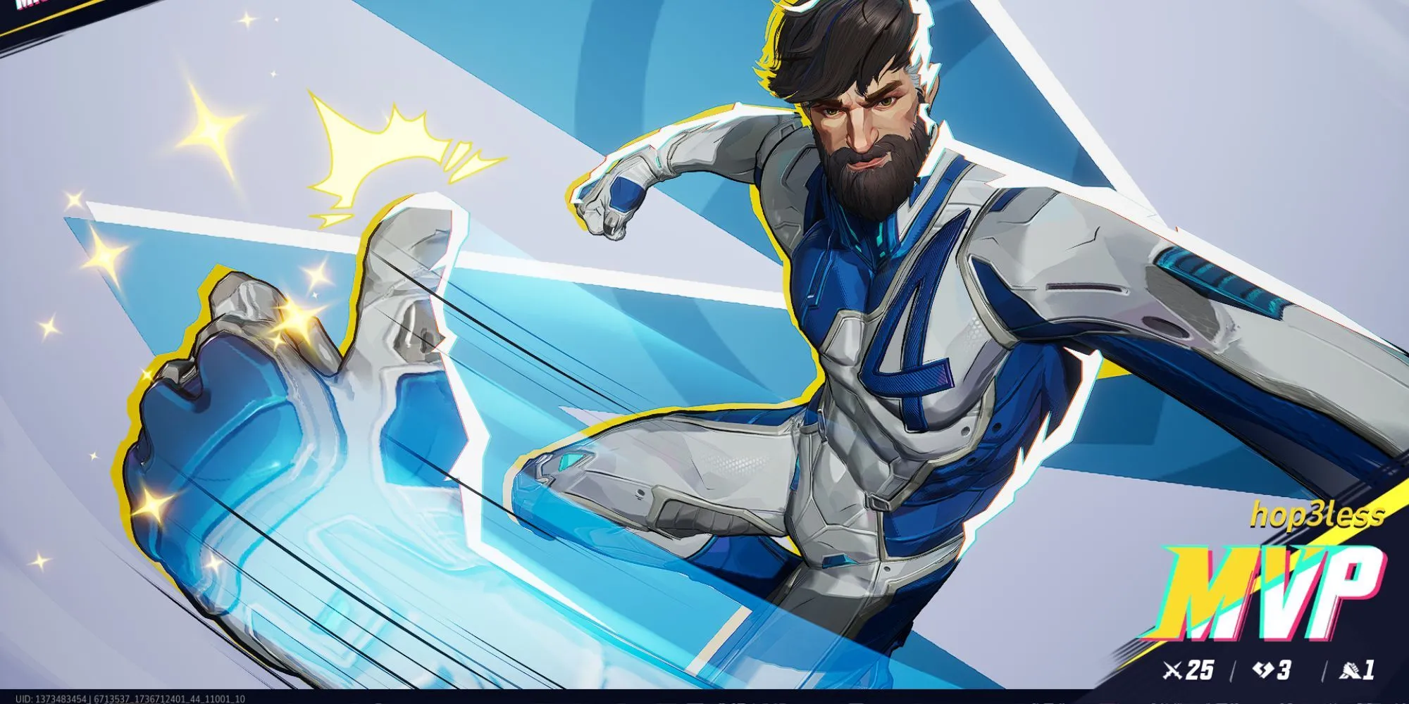 Tướng Mister Fantastic sử dụng cánh tay co giãn trong Marvel Rivals