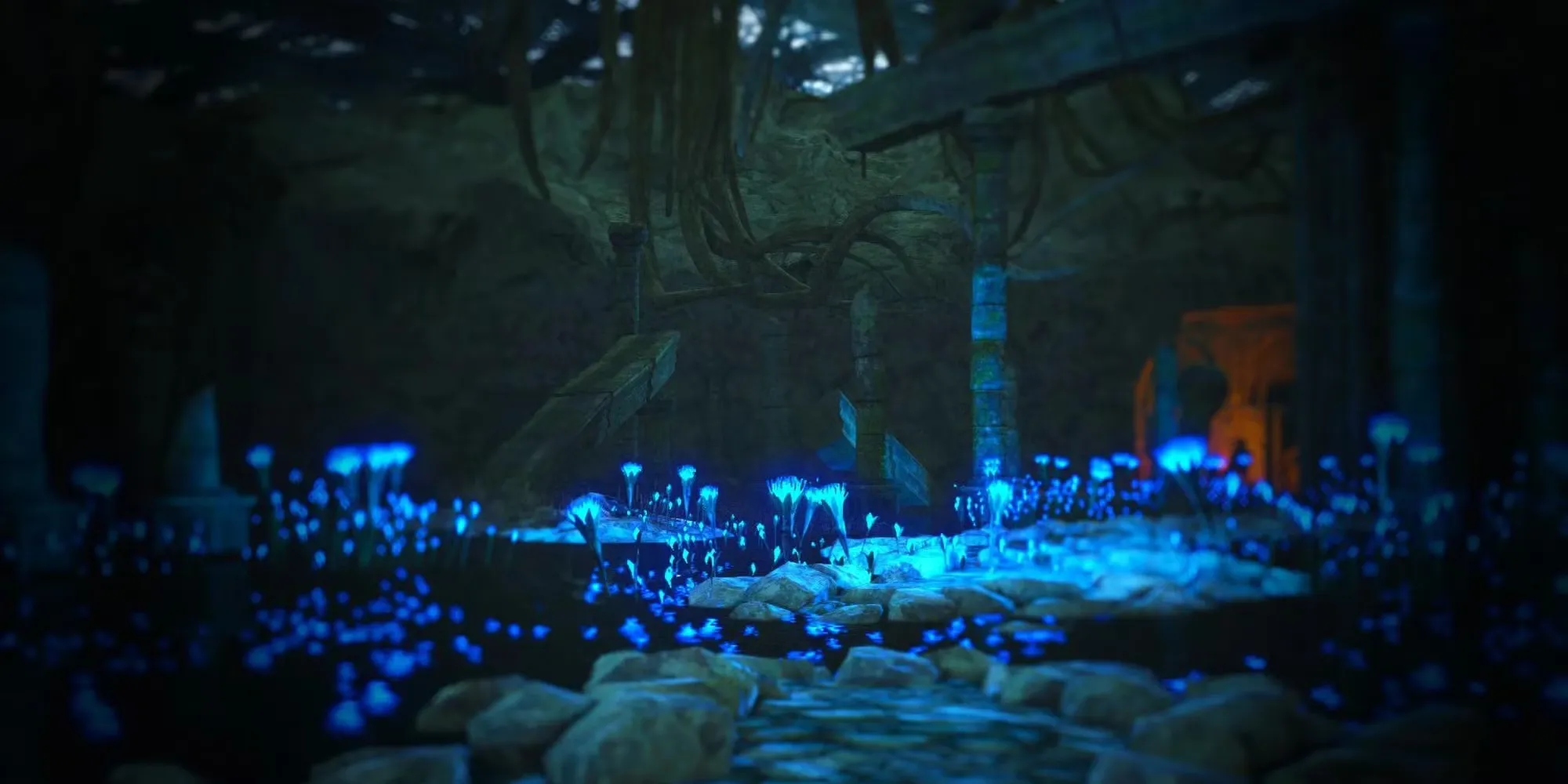 Vẻ đẹp chết người của khu vực Shrine of Amana trong Dark Souls 2.