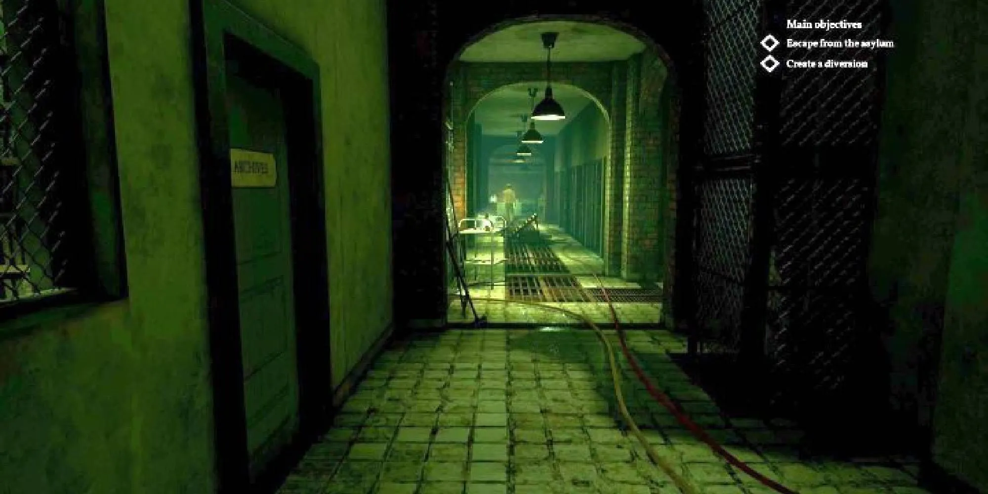 Viện tâm thần Riverside trong Call of Cthulhu với không khí u ám và bí ẩn