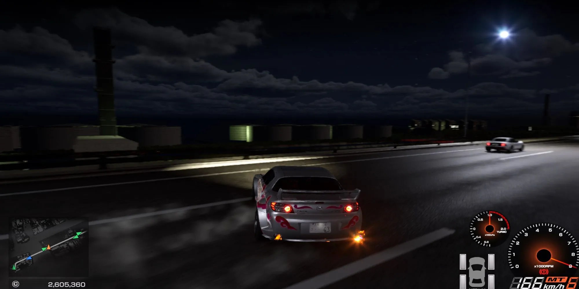 Xe thực hiện drift trên đường trong game TXR