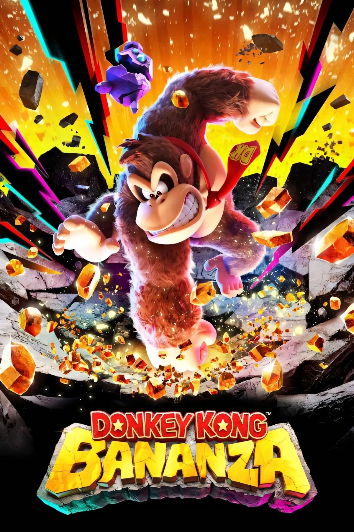 Ảnh bìa chính thức của tựa game Donkey Kong Bananza