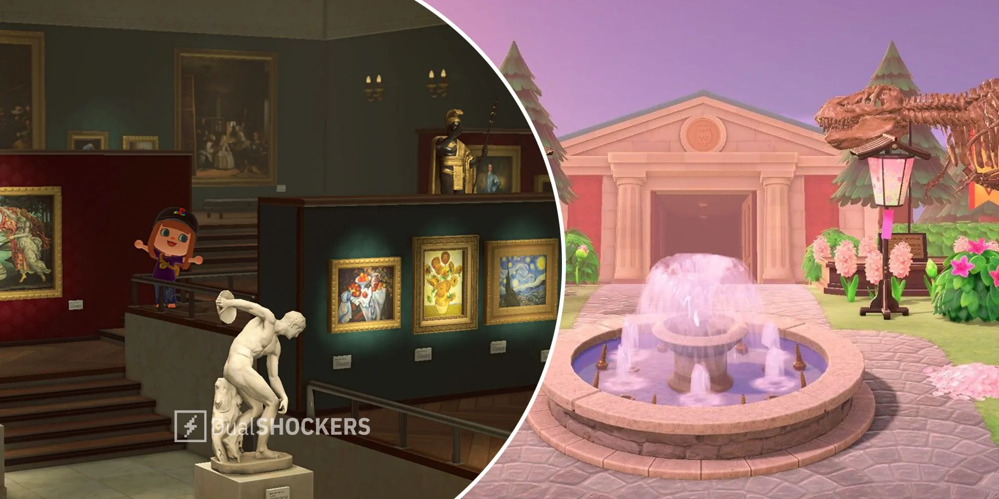 Bảo tàng nghệ thuật và tượng điêu khắc trong Animal Crossing New Horizons, nơi game thủ trưng bày tác phẩm quý hiếm