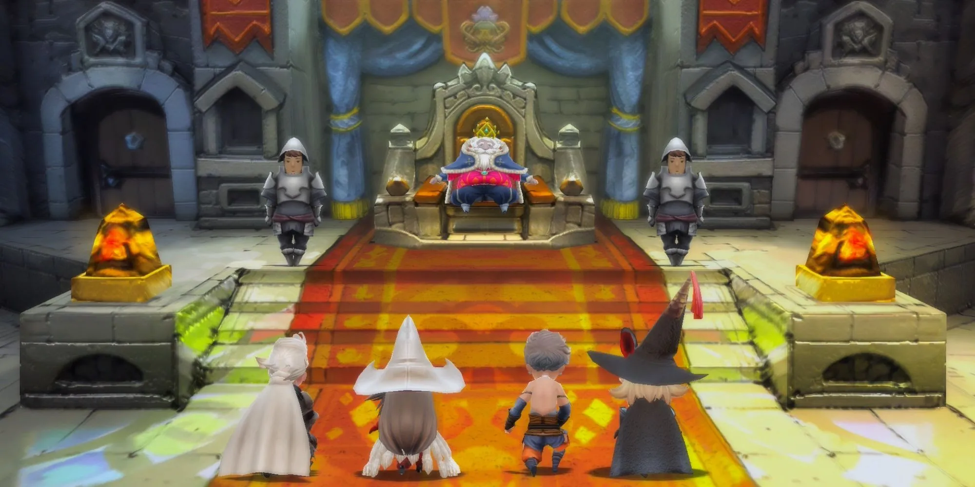 Cảnh cắt cảnh trong Bravely Default HD Remaster trên Switch 2