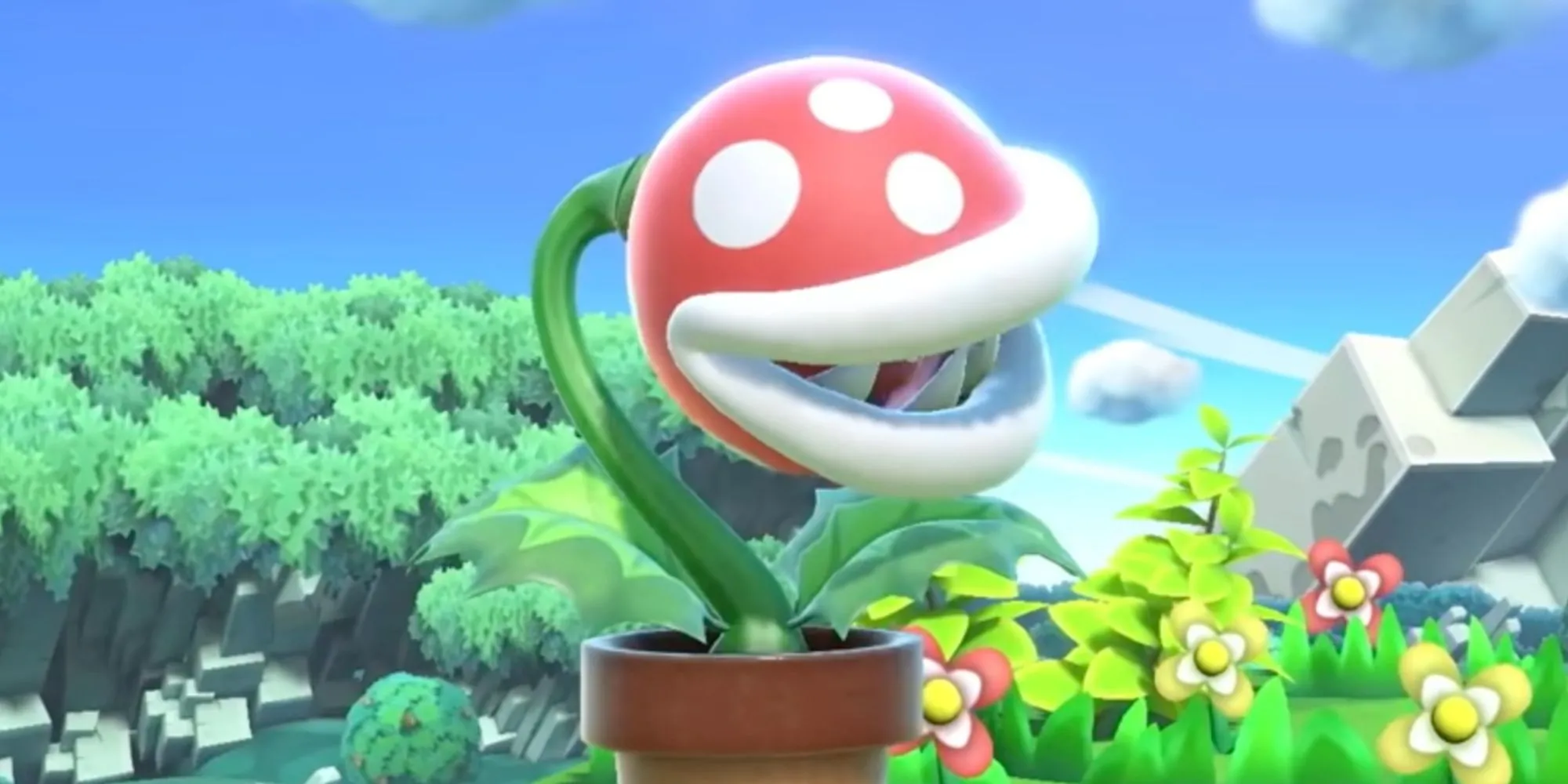Cây Piranha Plant từ series Super Mario và Super Smash Bros. Ultimate, biểu tượng cho cây cảnh gamer.