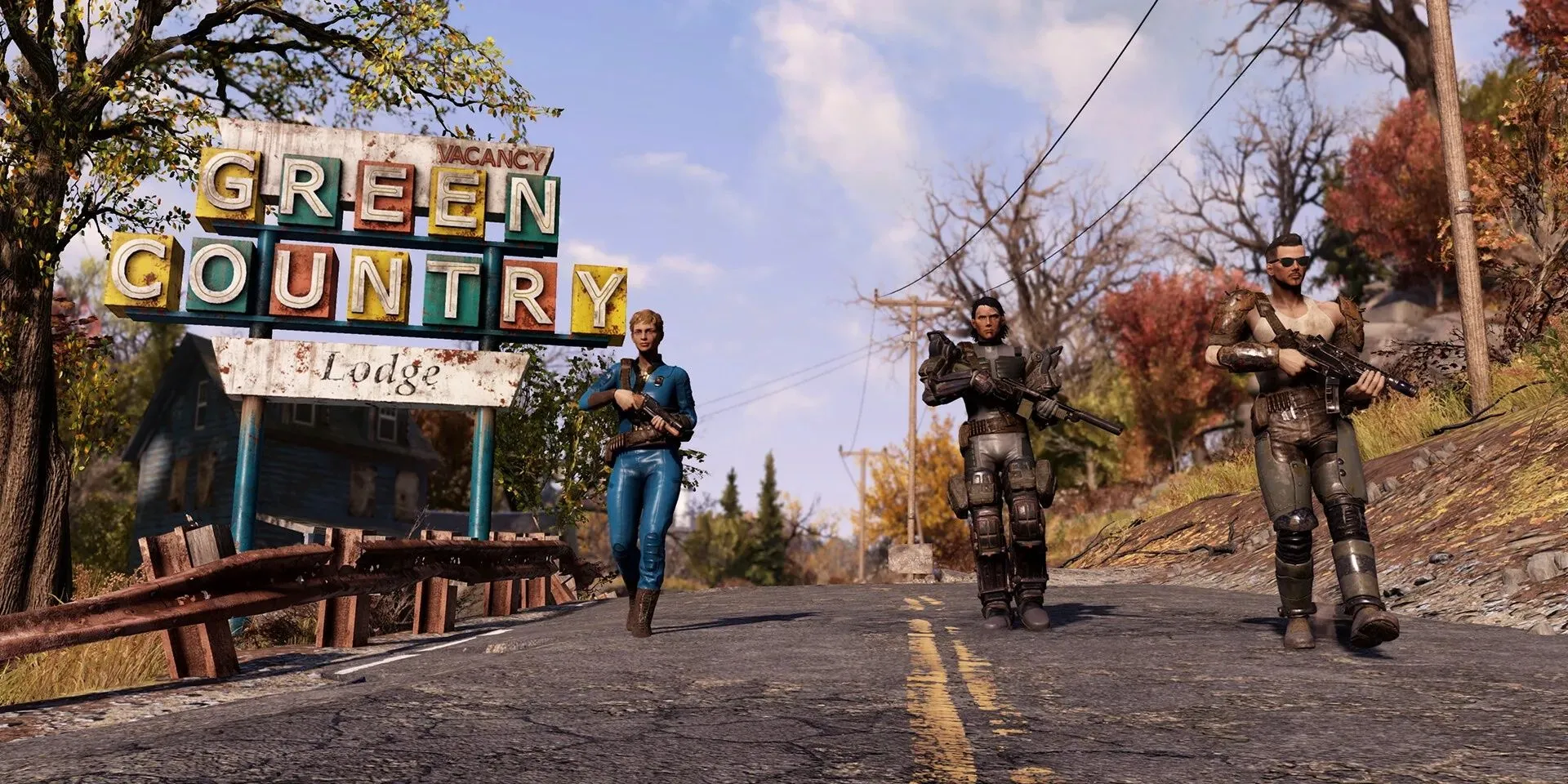 Cộng đồng game thủ Fallout 76 trong thế giới hậu tận thế, minh họa nỗ lực multiplayer của Bethesda.