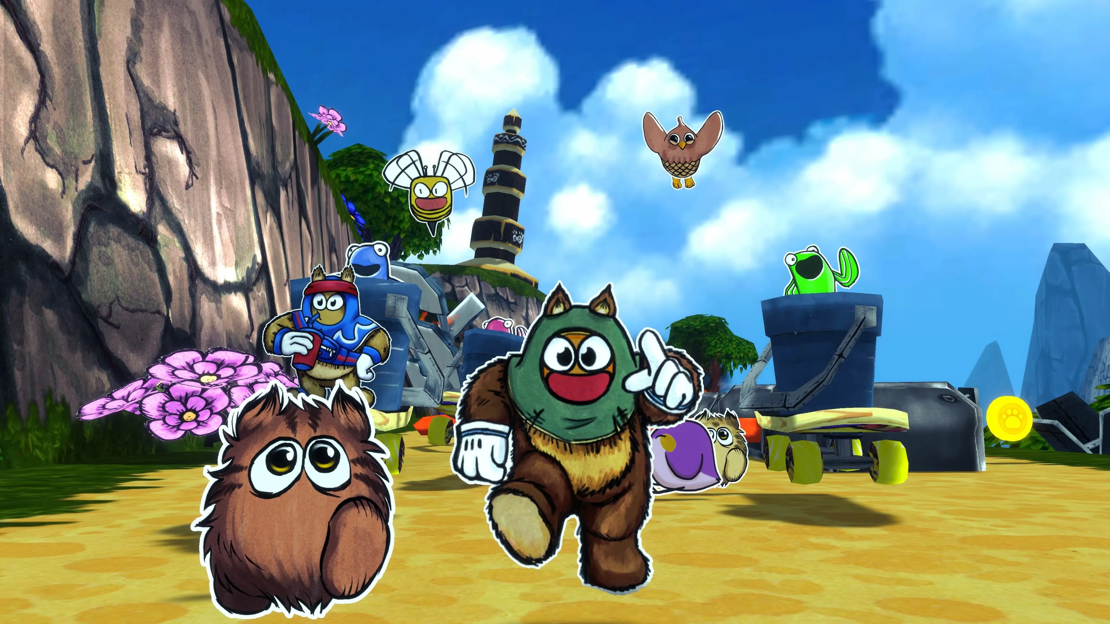 Dàn nhân vật đa dạng và đáng yêu trong game Ruffy and the Riverside