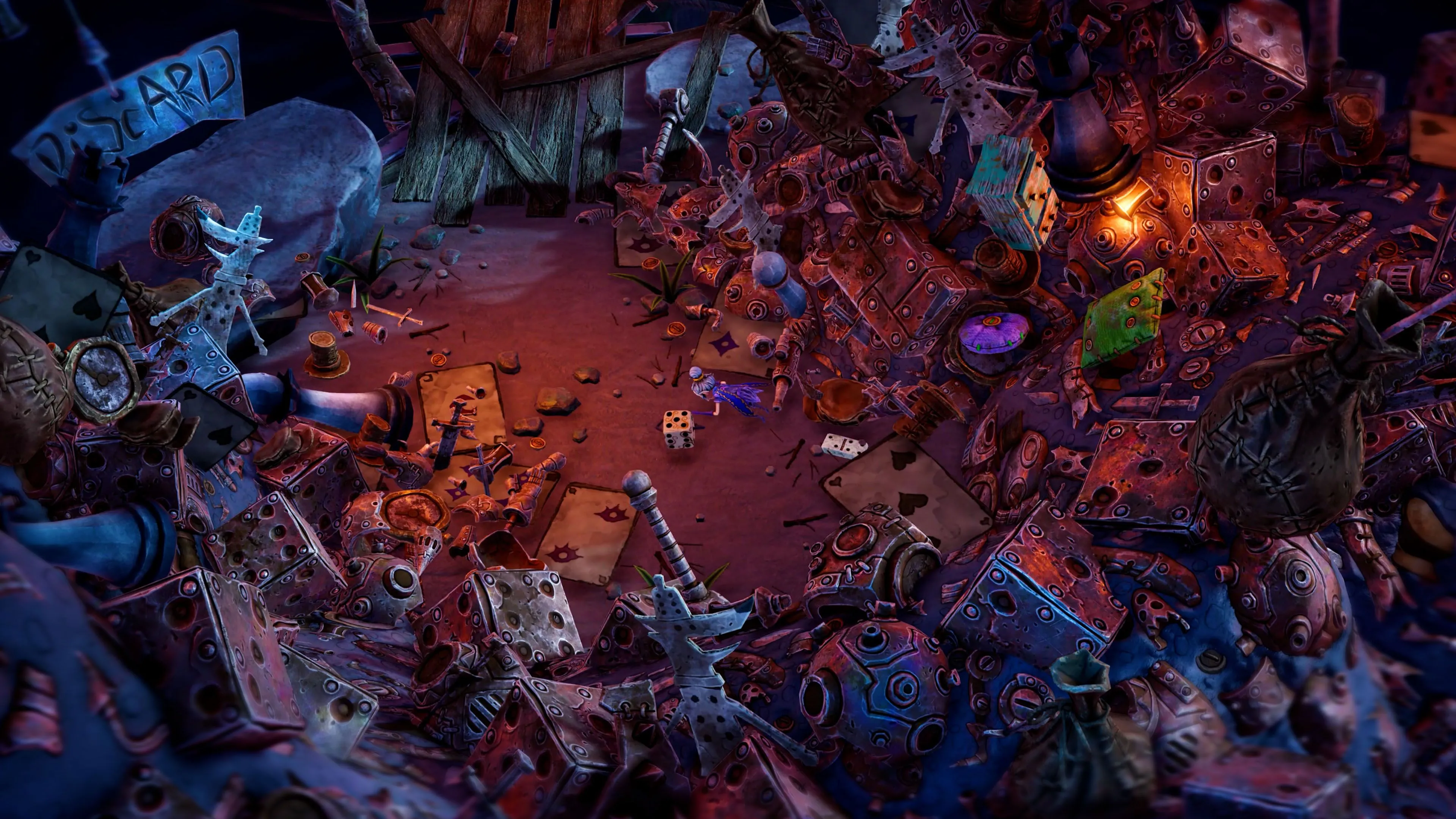 Giao diện chiến đấu isometric hack and slash trong Lost in Random The Eternal Die