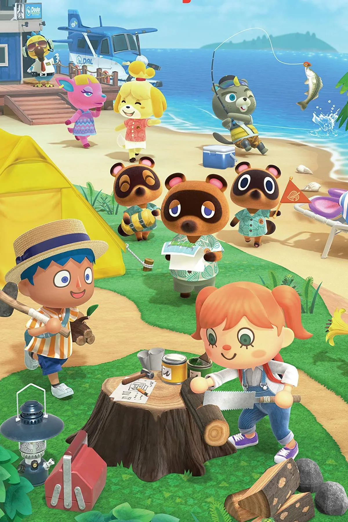 Góc nhìn tổng quan một hòn đảo thơ mộng trong Animal Crossing New Horizons, biểu tượng của sự bình yên và kết nối