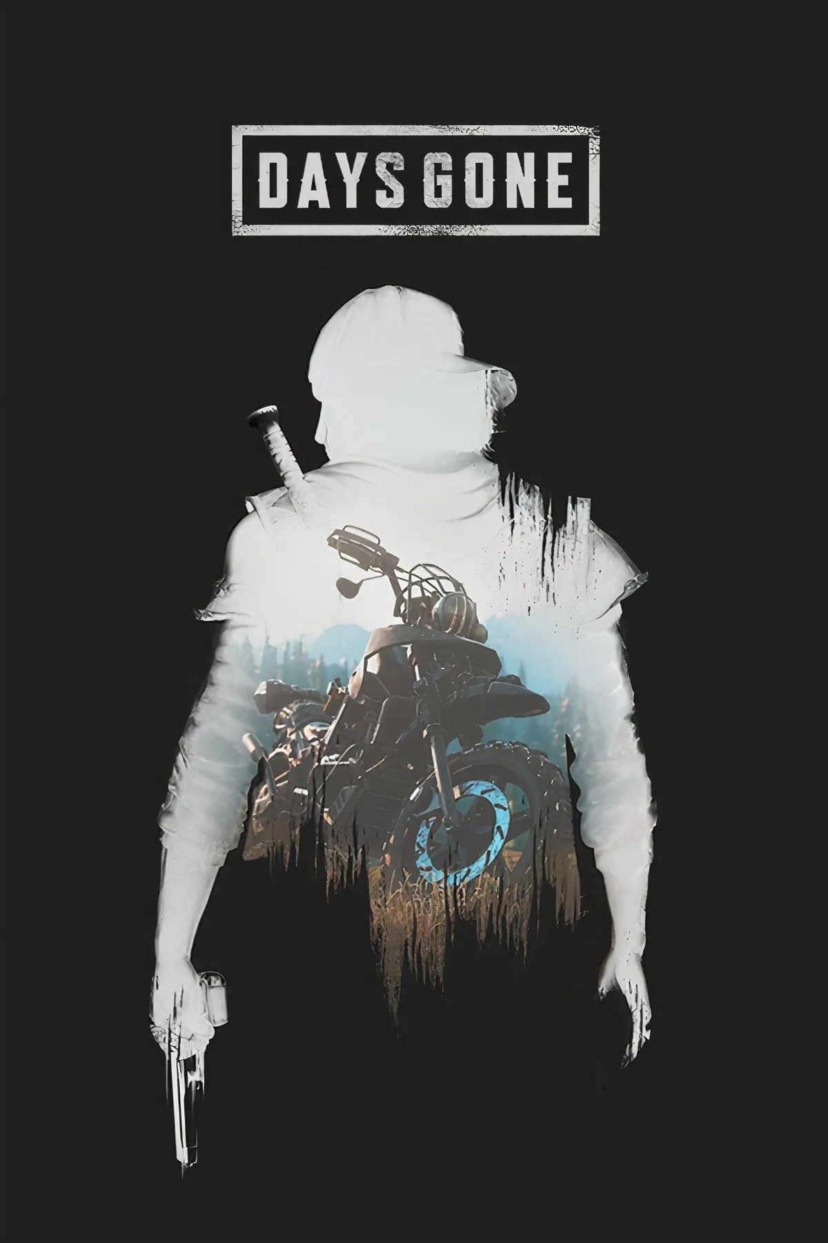 Hình ảnh Deacon St. John cưỡi mô tô trong thế giới hậu tận thế của Days Gone trên PC và PlayStation.