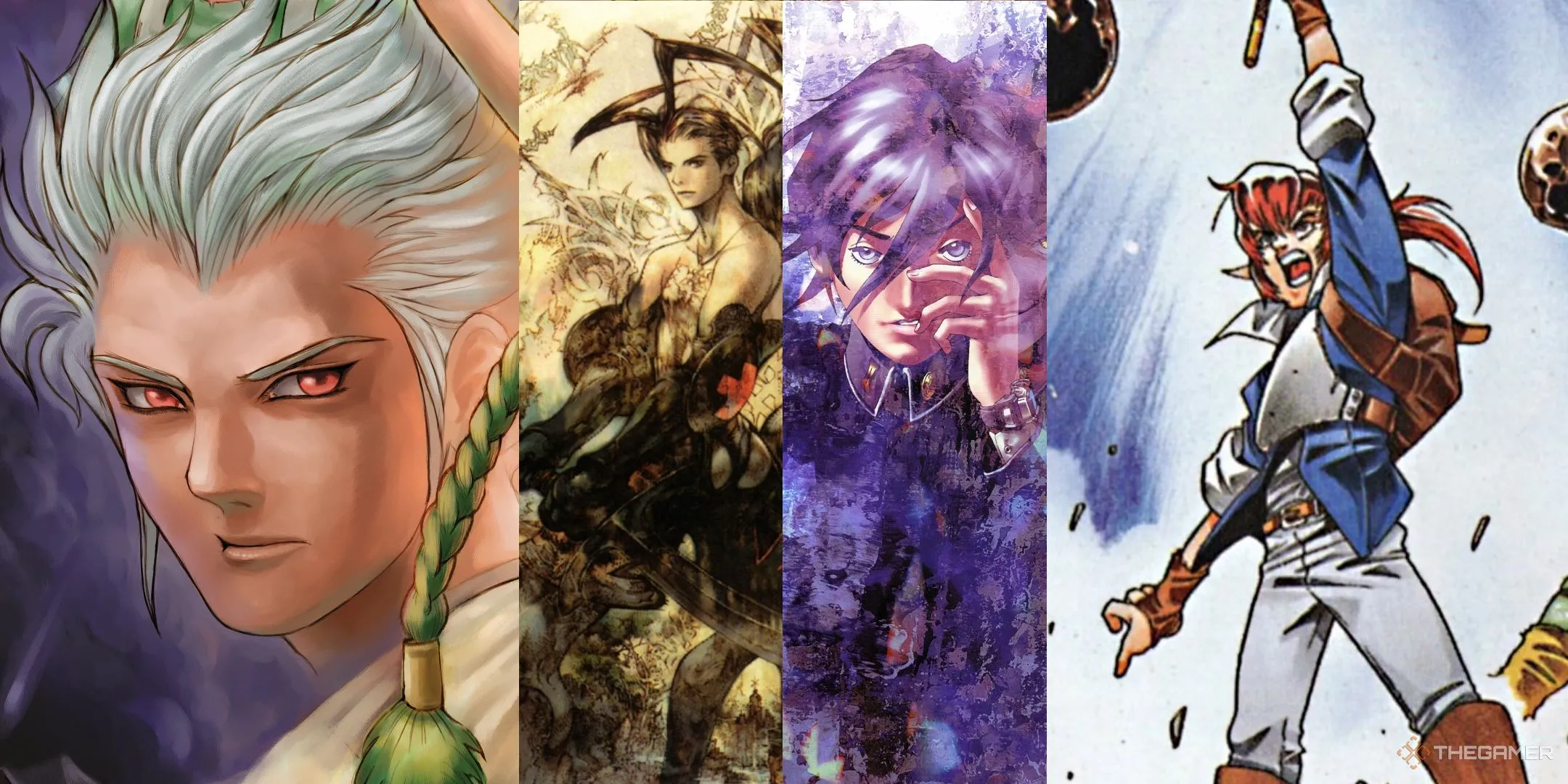 Hình ảnh minh họa các tựa game RPG bị đánh giá thấp trên hệ máy PlayStation gốc, bao gồm Persona, Dragon Valor, Vagrant Story và Alundra.