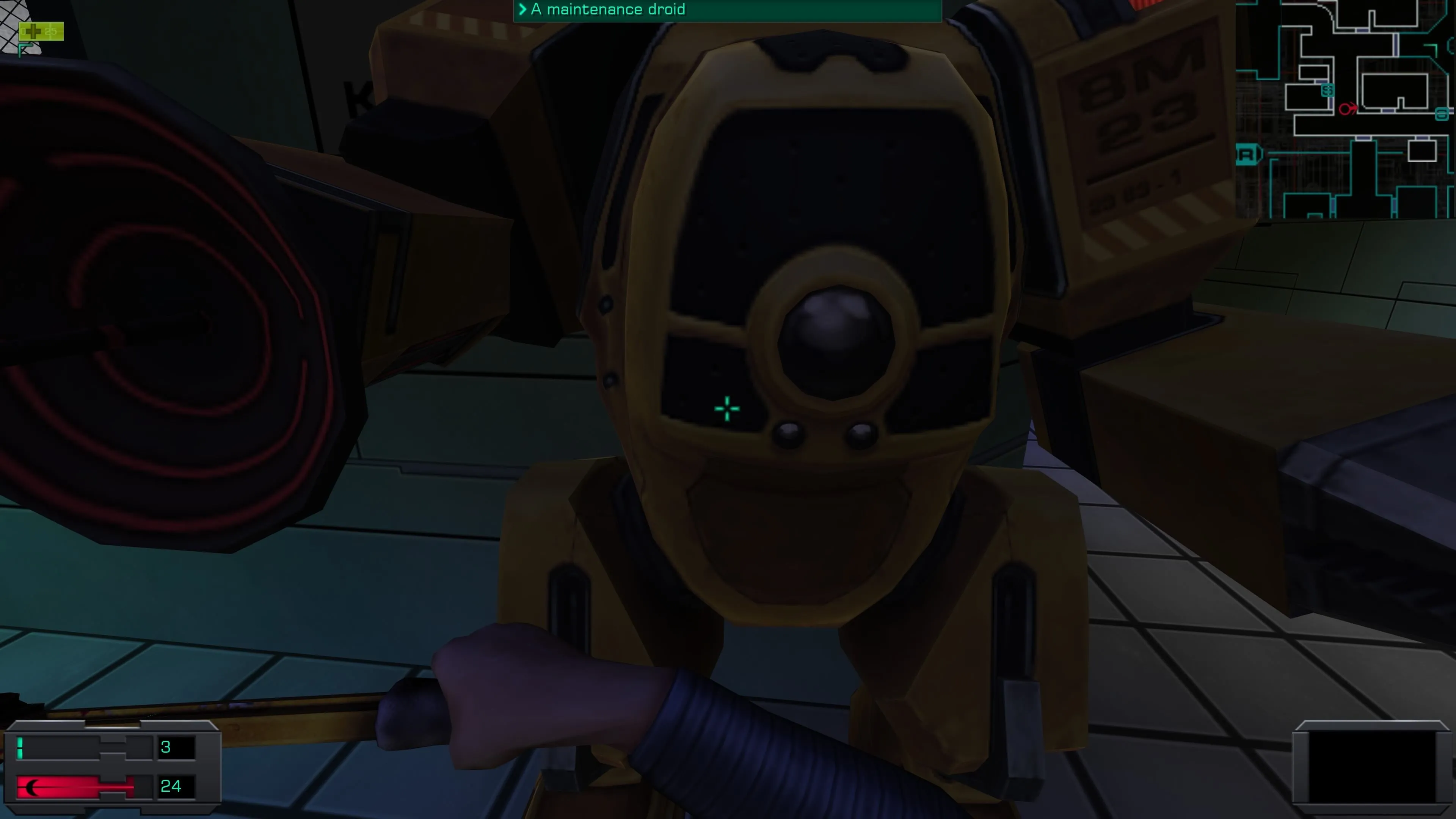 Kẻ thù Droid trong System Shock 2 Remaster