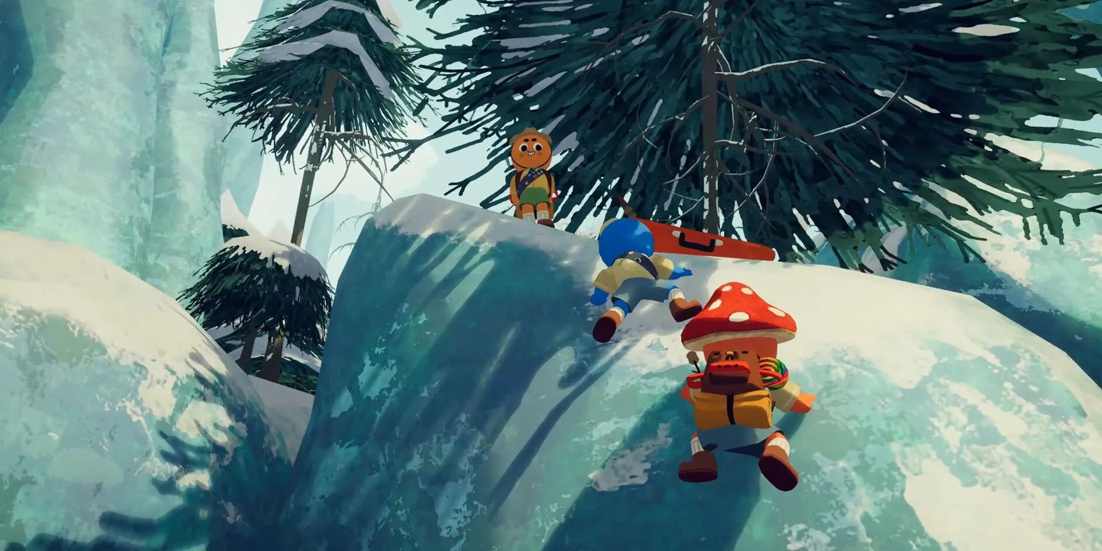Khu vực băng giá đầy thử thách trong Peak, nơi game thủ phải đối mặt với điều kiện thời tiết khắc nghiệt.