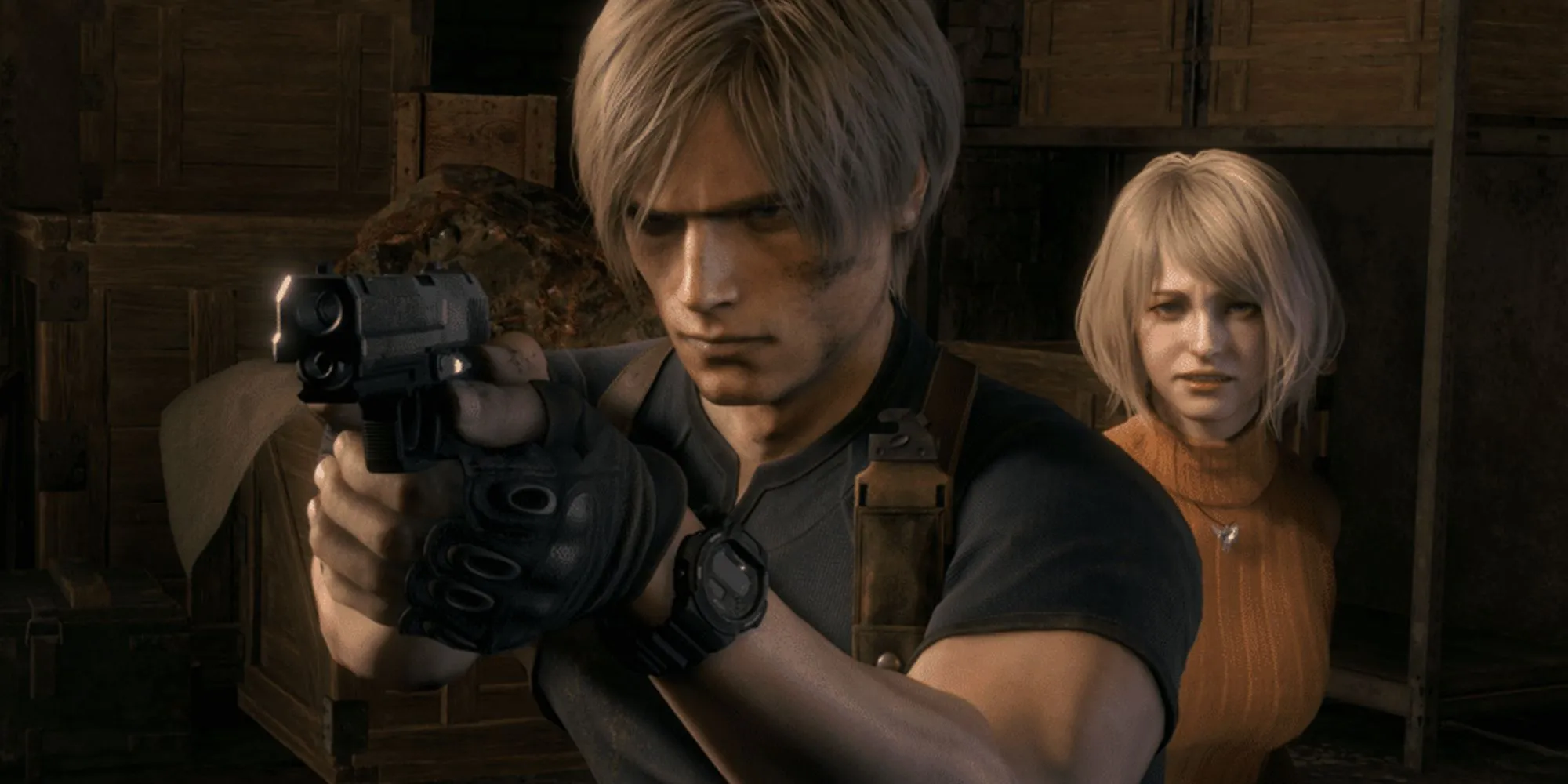 Leon Kennedy và Ashley Graham trong Resident Evil 4 Remake: Biểu tượng của dòng game