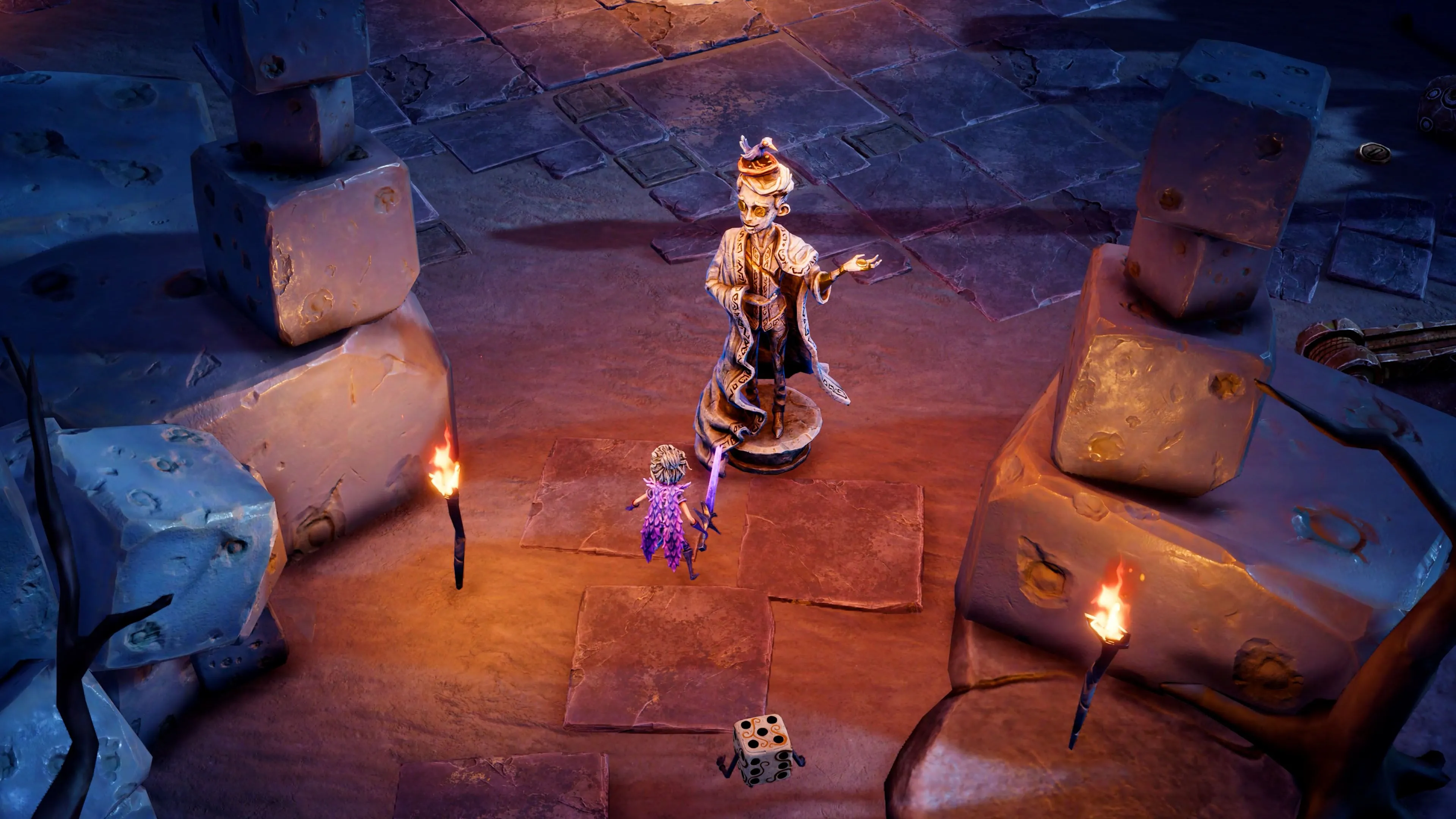 Lost In Random The Eternal Die gameplay trên một bản đồ khác