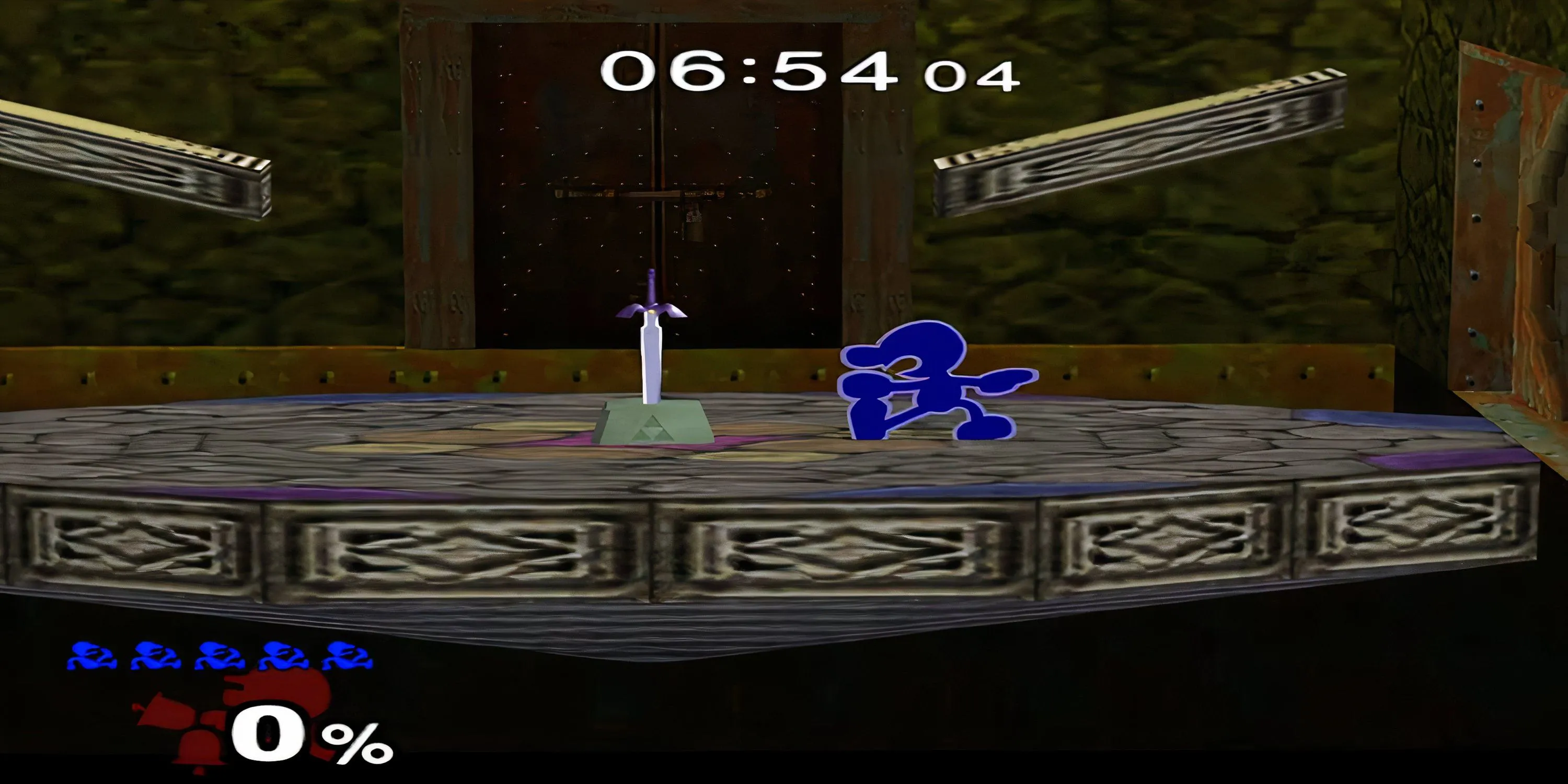 Mr. Game &amp; Watch trên đường đến Master Sword trong chế độ Adventure của Super Smash Bros. Melee