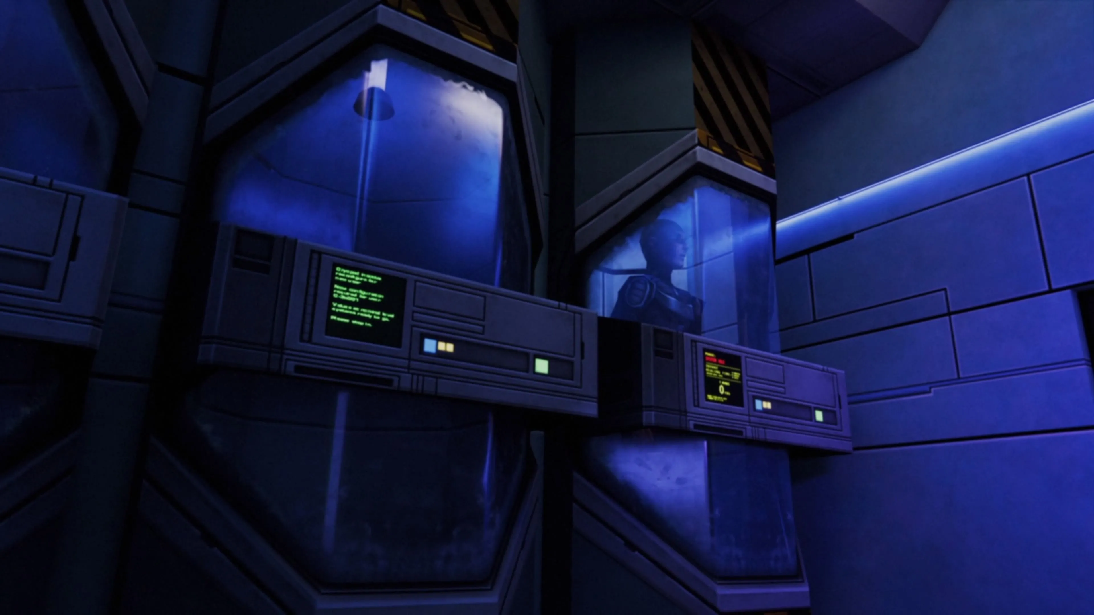 Nhân vật thoát khỏi khoang ngủ đông trong System Shock 2