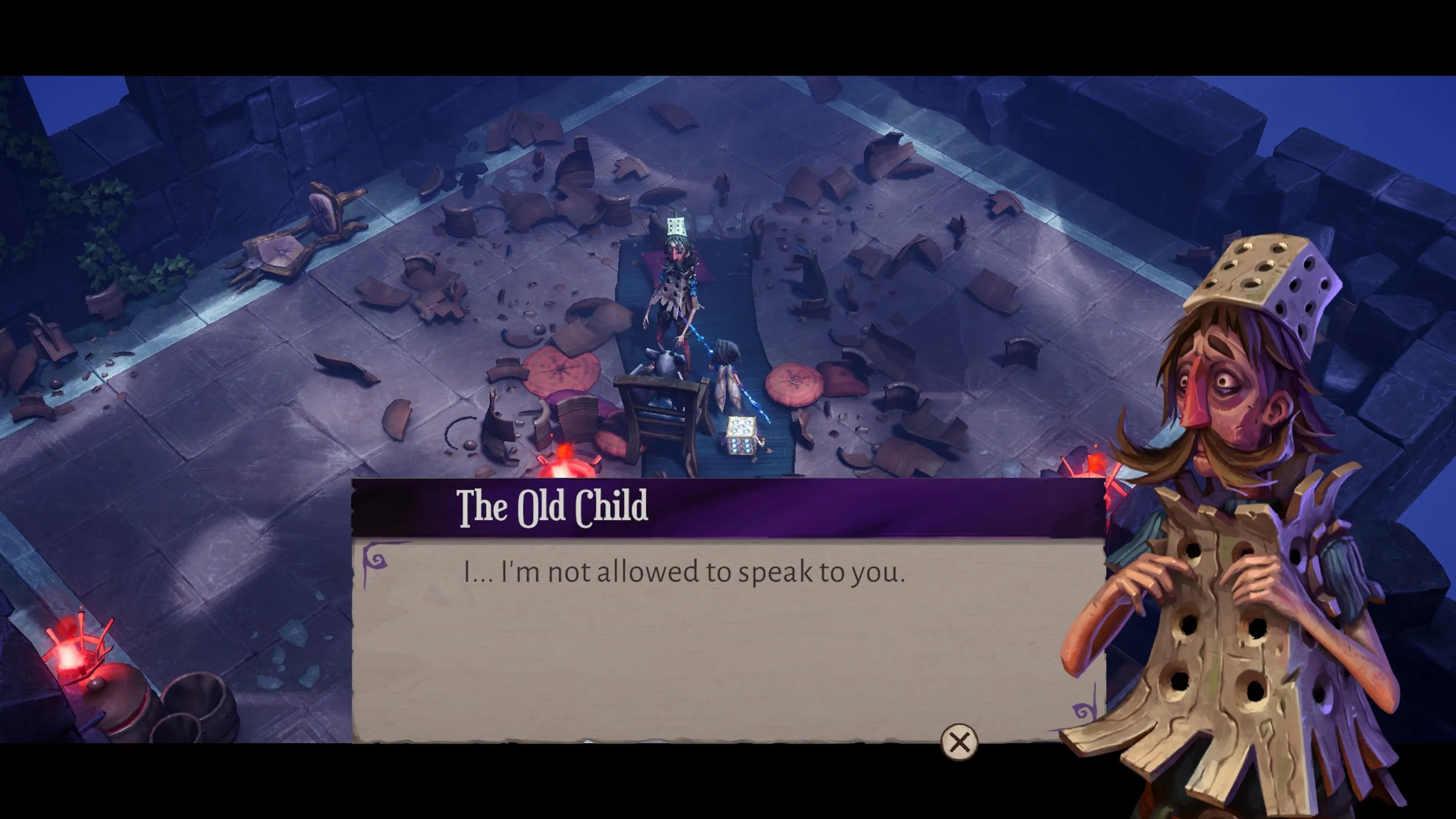 NPC The Old Child trong Lost In Random: The Eternal Die