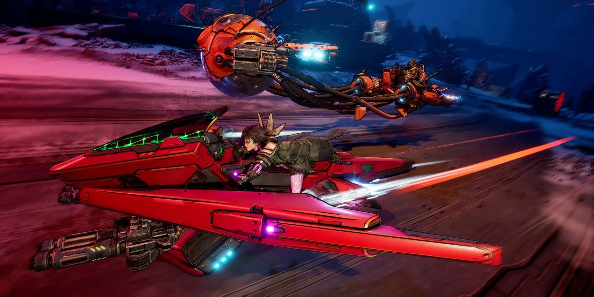 Phương tiện chiến đấu đầy phong cách trong Borderlands 4, sẵn sàng cho những cuộc truy lùng Vault Hunter đầy kịch tính.