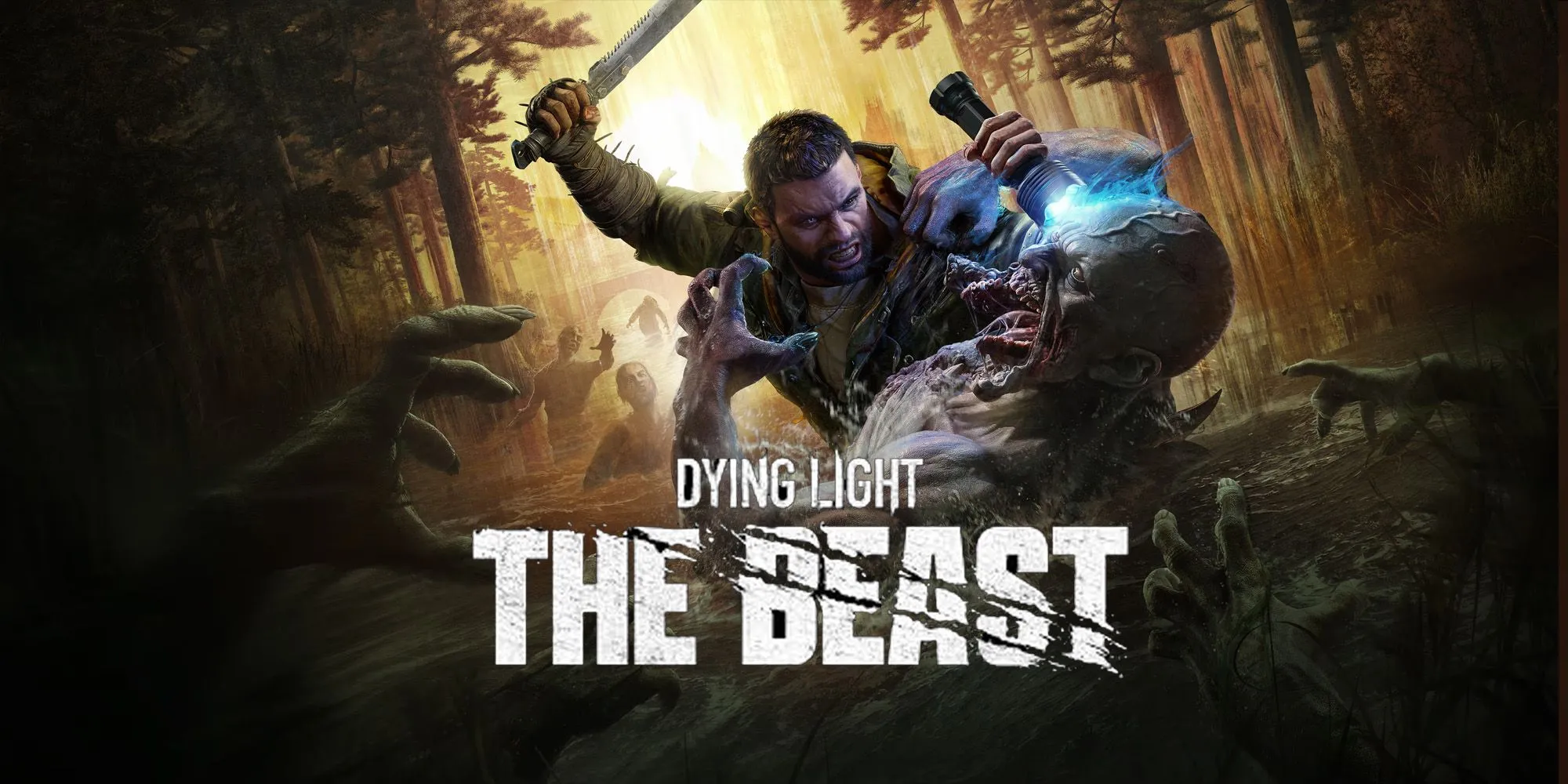 Tác phẩm nghệ thuật chính của Dying Light The Beast, nhấn mạnh yếu tố kinh dị và zombie đáng sợ