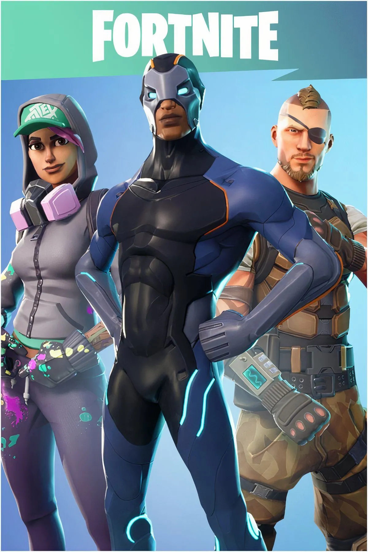 Tổng hợp hình ảnh Fortnite, thể hiện sự đa dạng và sức hút toàn cầu của tựa game.